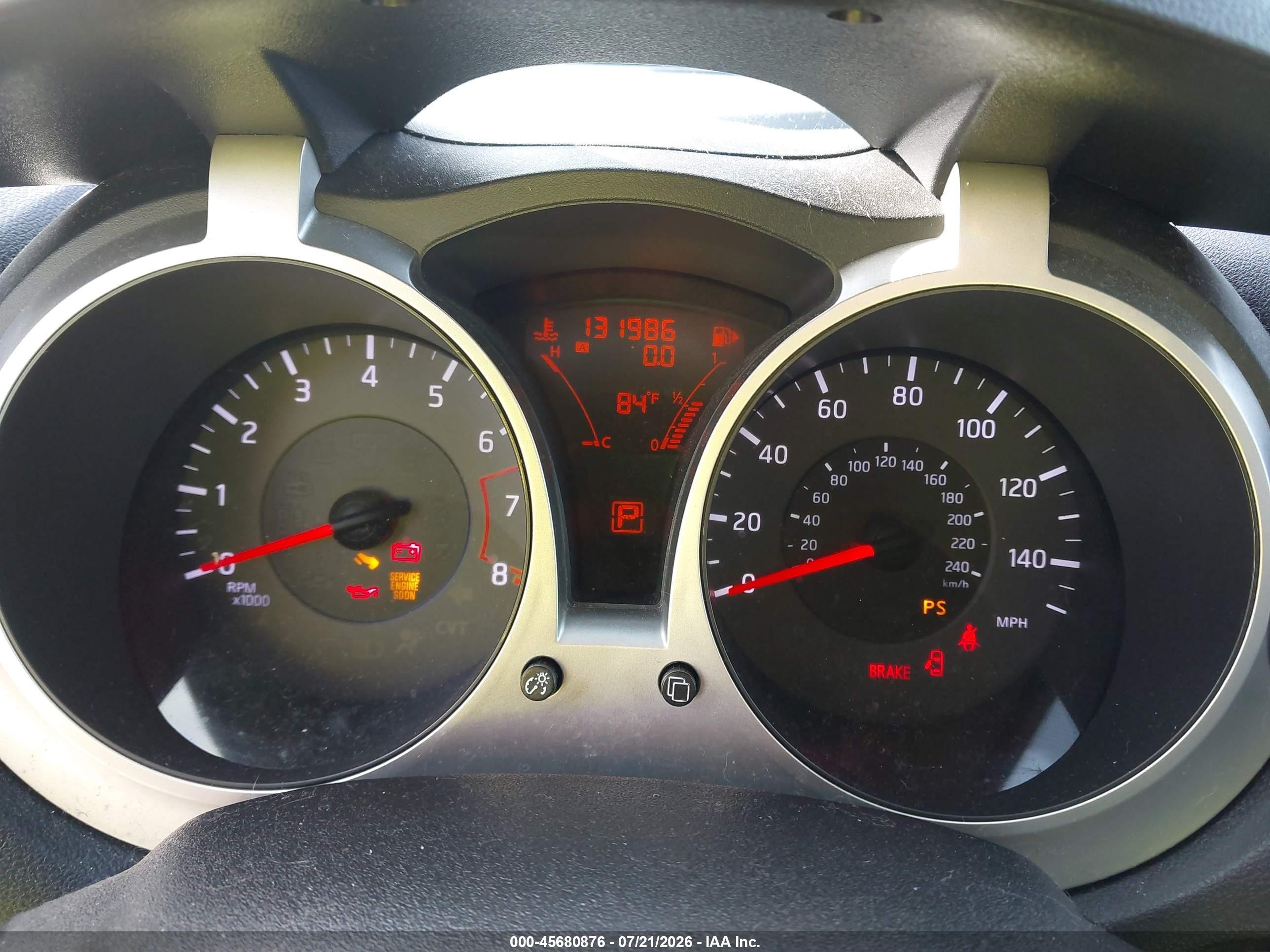 2014 Nissan Juke Sv White vin: JN8AF5MR9ET356501