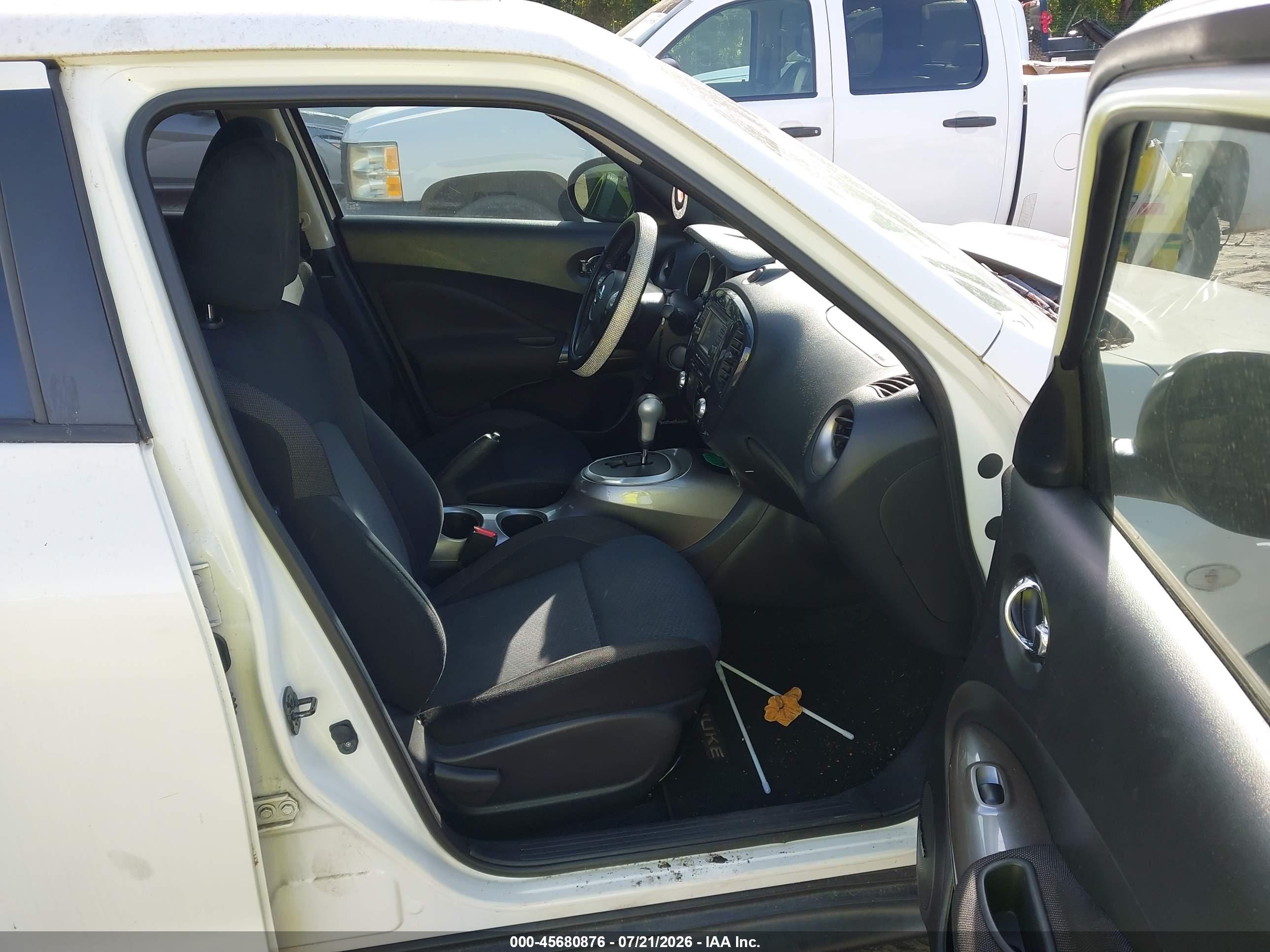 2014 Nissan Juke Sv White vin: JN8AF5MR9ET356501