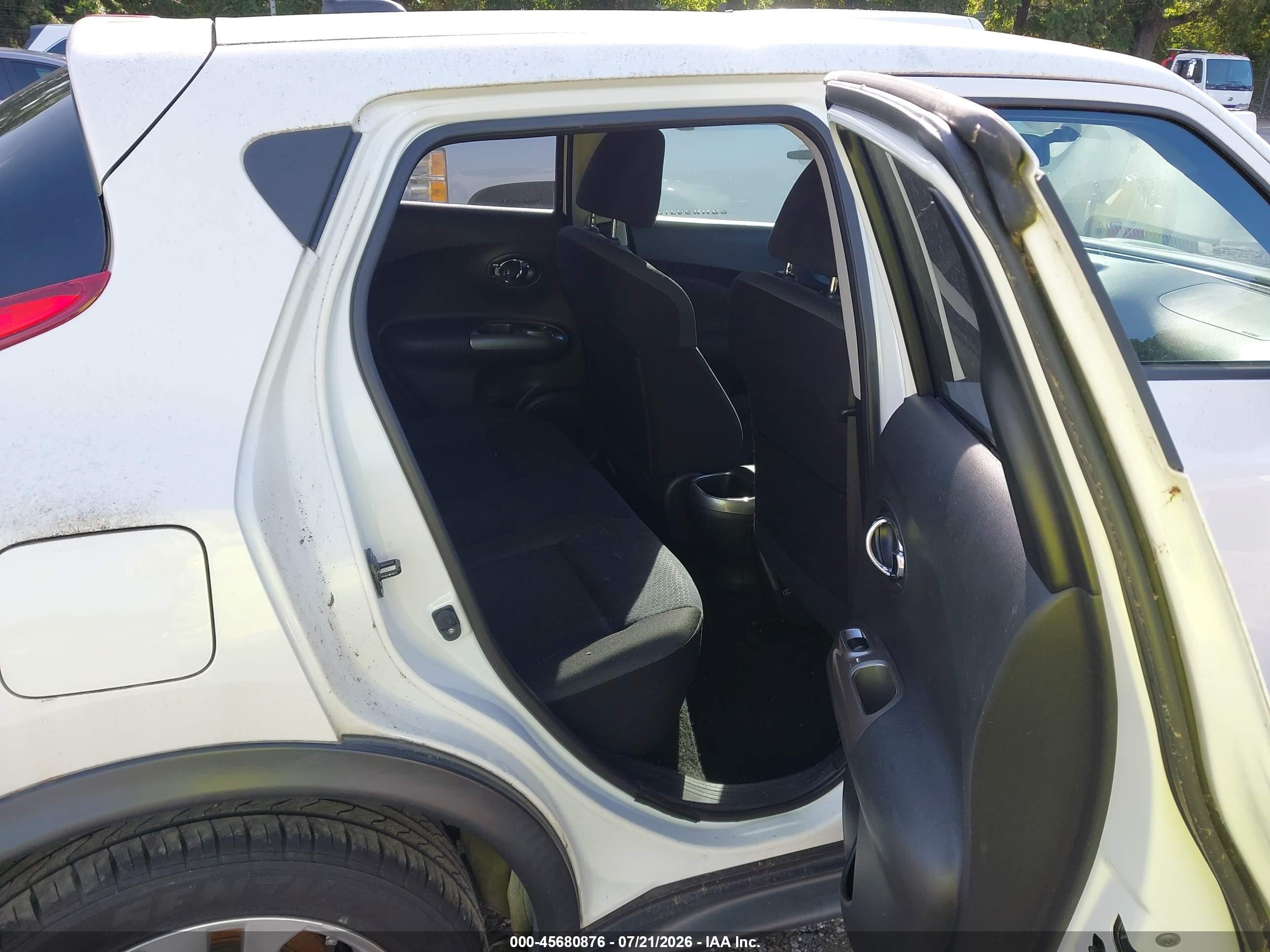 2014 Nissan Juke Sv White vin: JN8AF5MR9ET356501