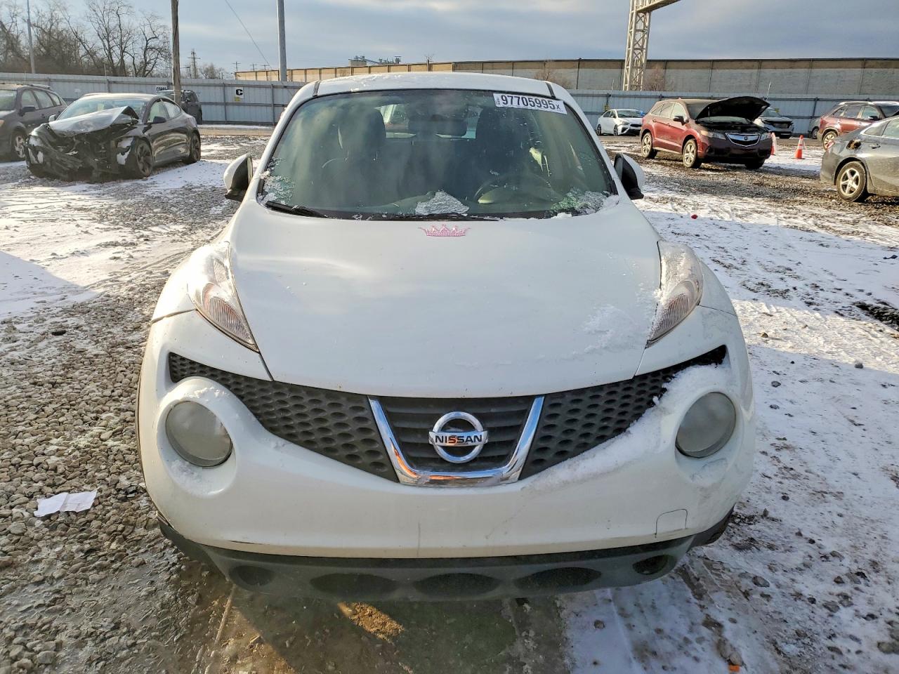 2014 Nissan Juke S White vin: JN8AF5MR9ET361813
