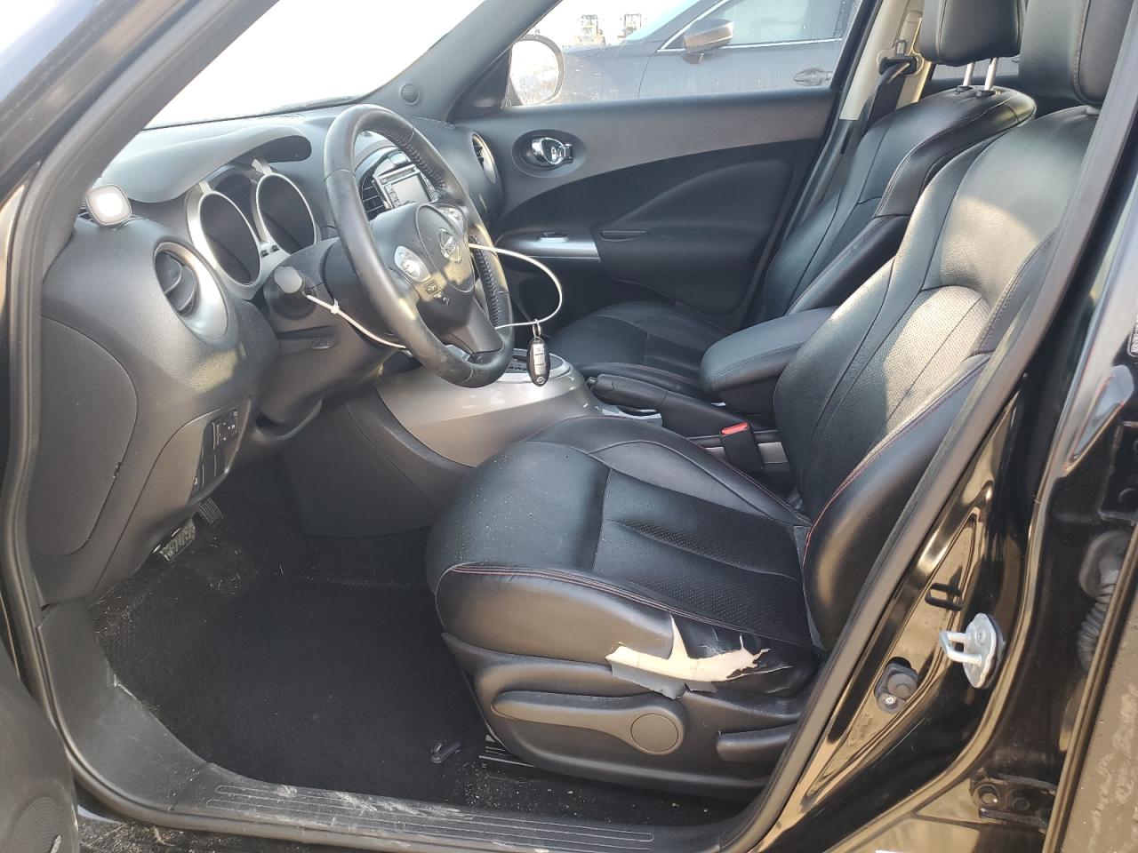 2014 Nissan Juke Sl Black vin: JN8AF5MR9ET452225 Damage: Left Front Seat, Torn, > 12 Inches