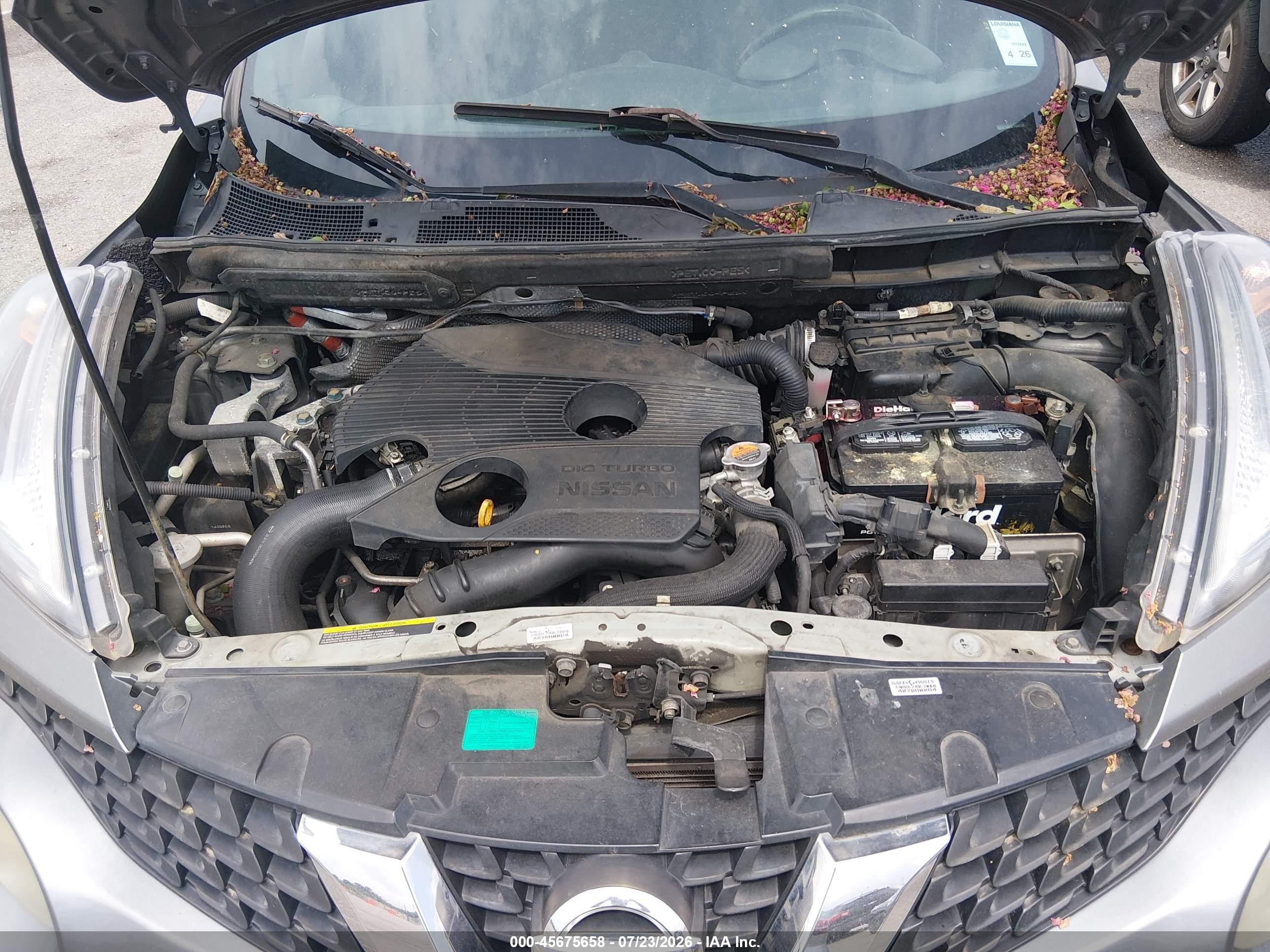2015 Nissan Juke Sv Gray vin: JN8AF5MR9FT504163