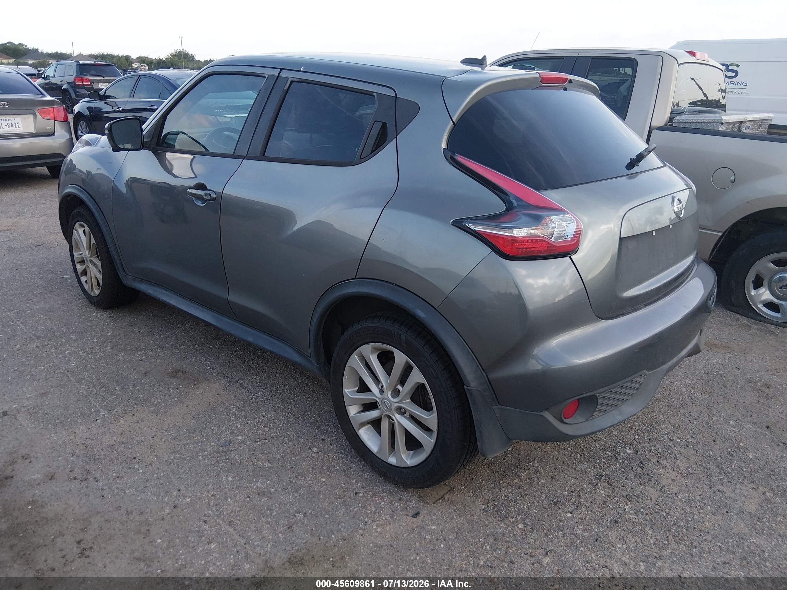 2015 Nissan Juke Sv Gray vin: JN8AF5MR9FT506527