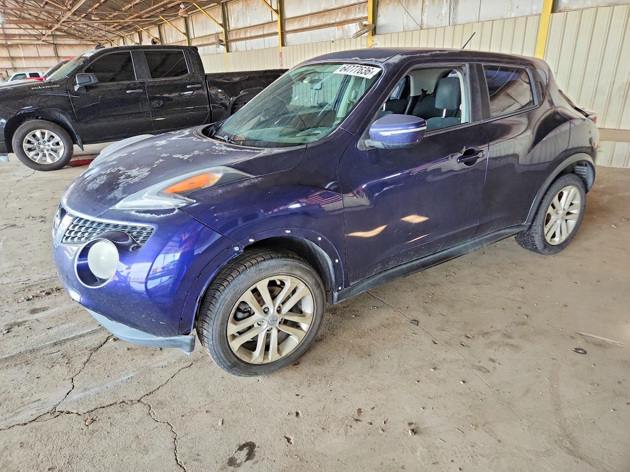 2015 Nissan Juke S Blue vin: JN8AF5MR9FT507130