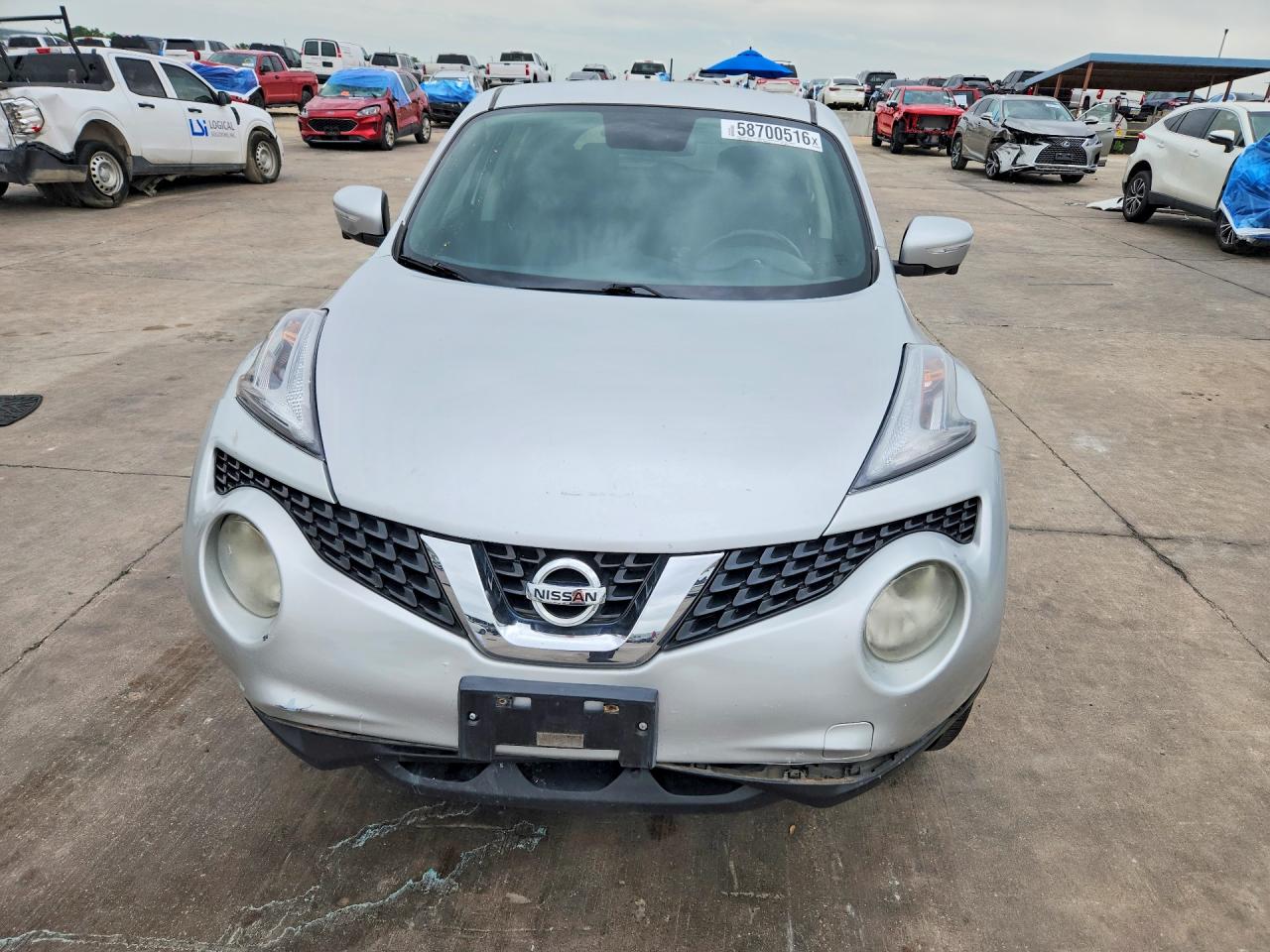 2015 Nissan Juke Sv Silver vin: JN8AF5MR9FT508021