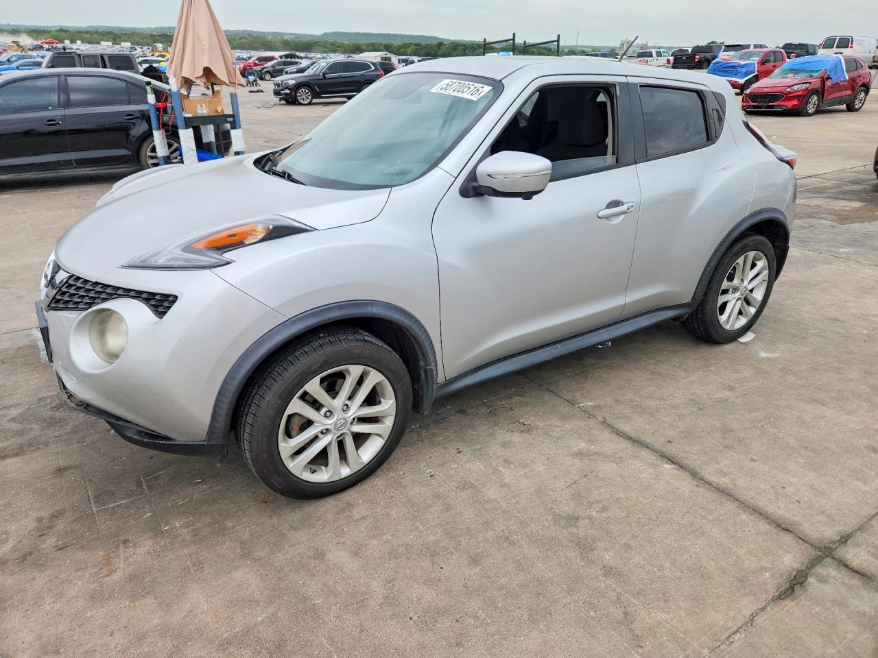 2015 Nissan Juke Sv Silver vin: JN8AF5MR9FT508021