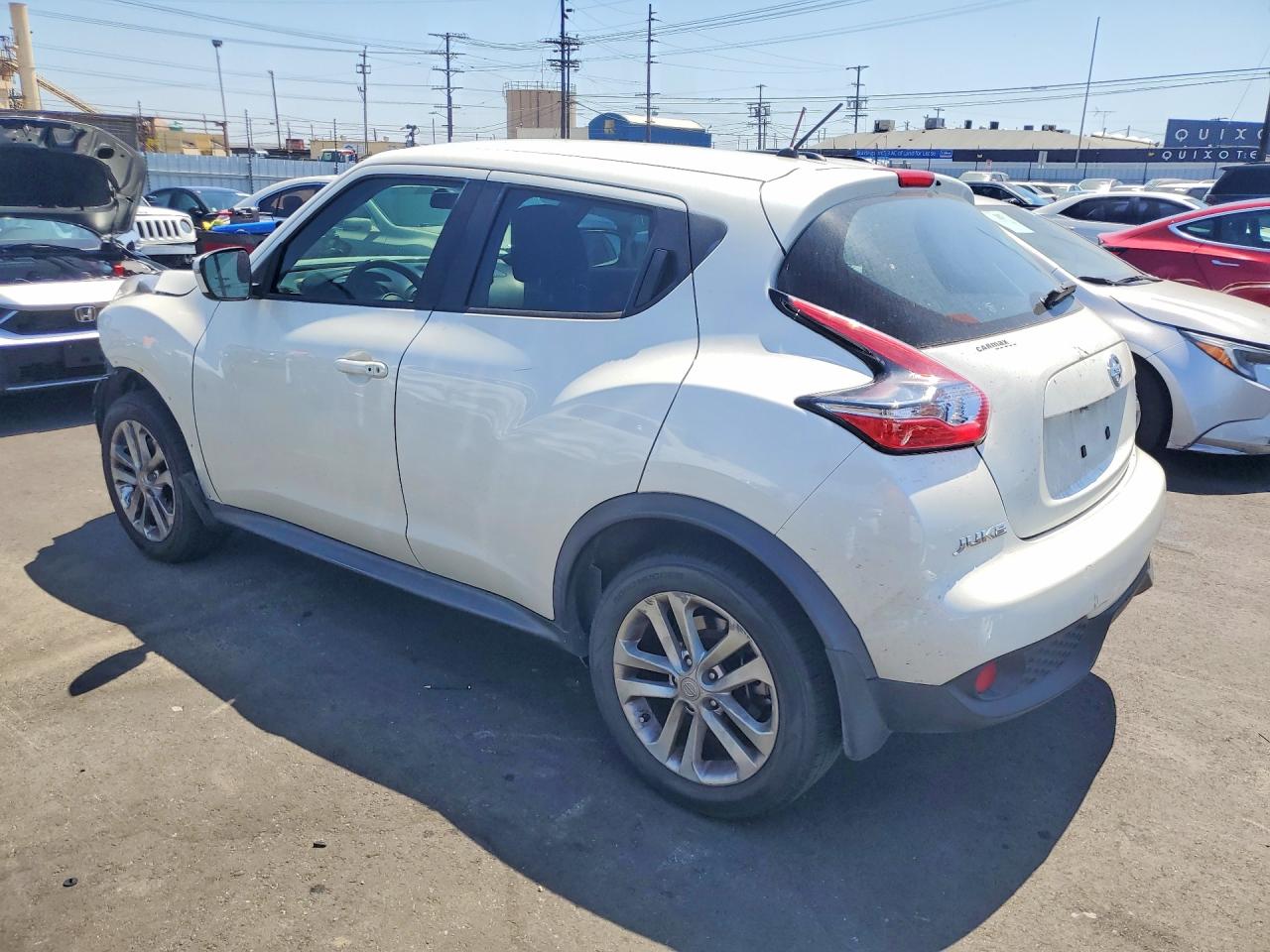 2015 Nissan Juke S White vin: JN8AF5MR9FT509749
