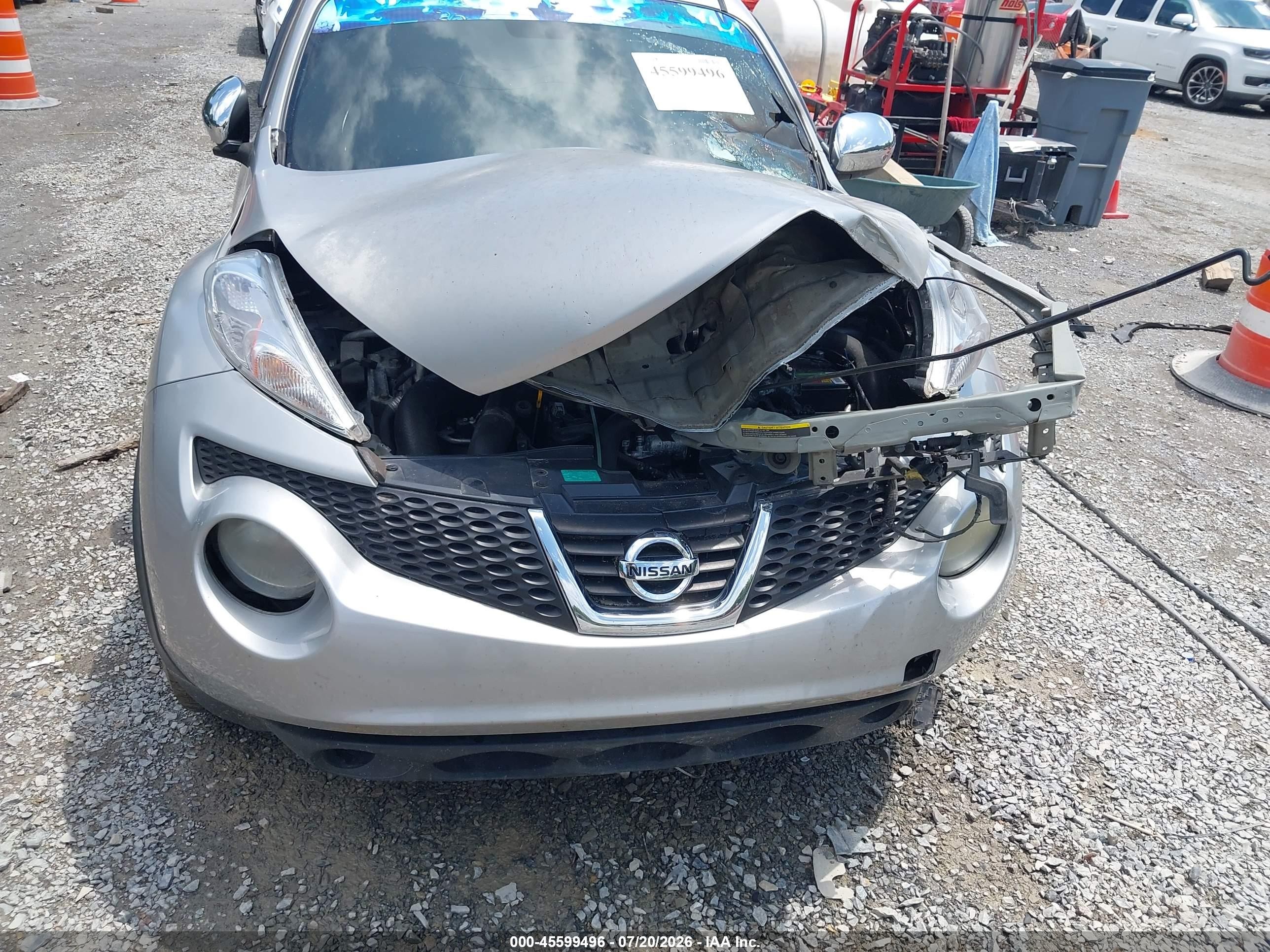 2011 Nissan Juke Sv Gray vin: JN8AF5MRXBT017029