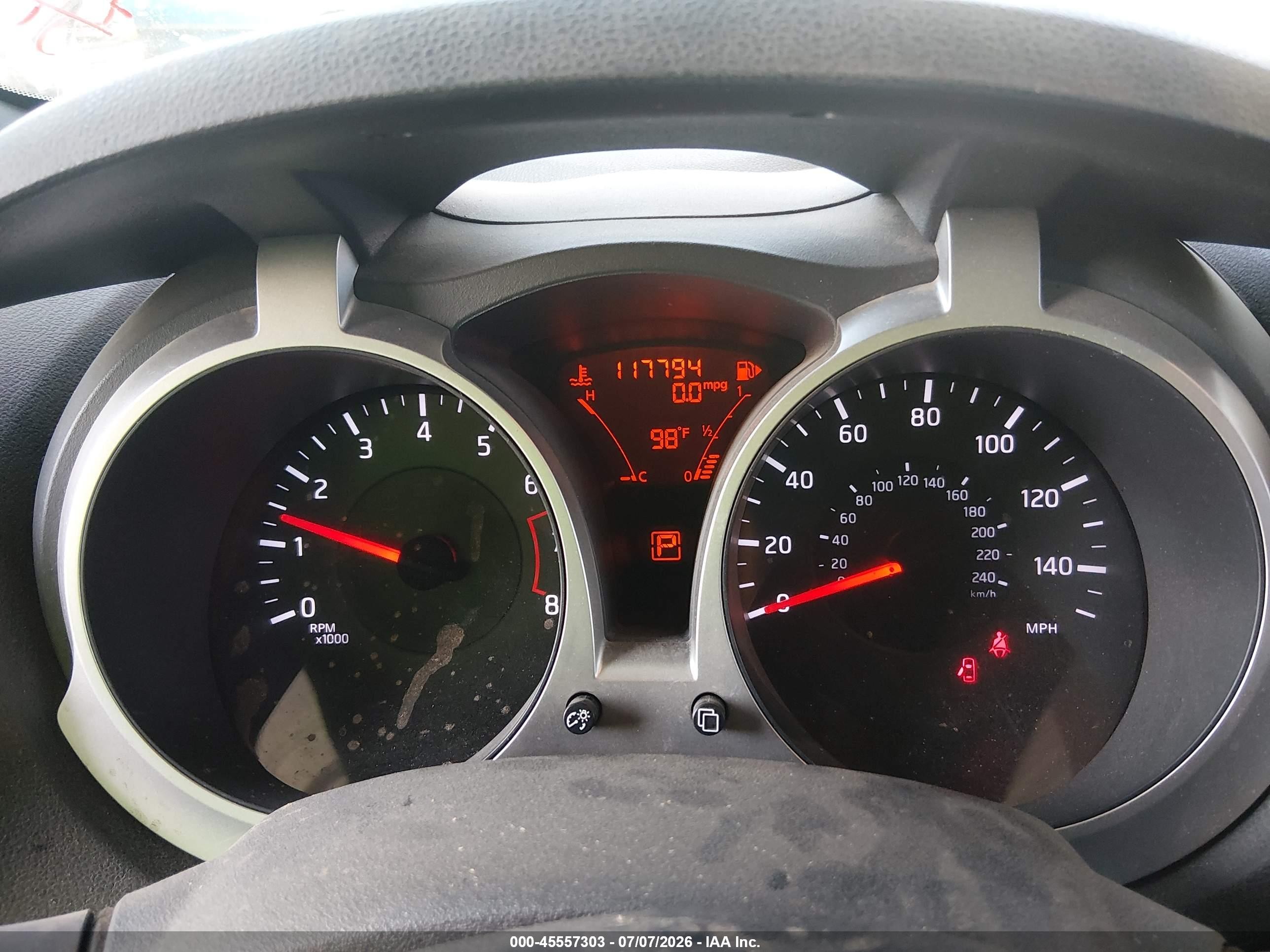 2012 Nissan Juke Sv Silver vin: JN8AF5MRXCT117102