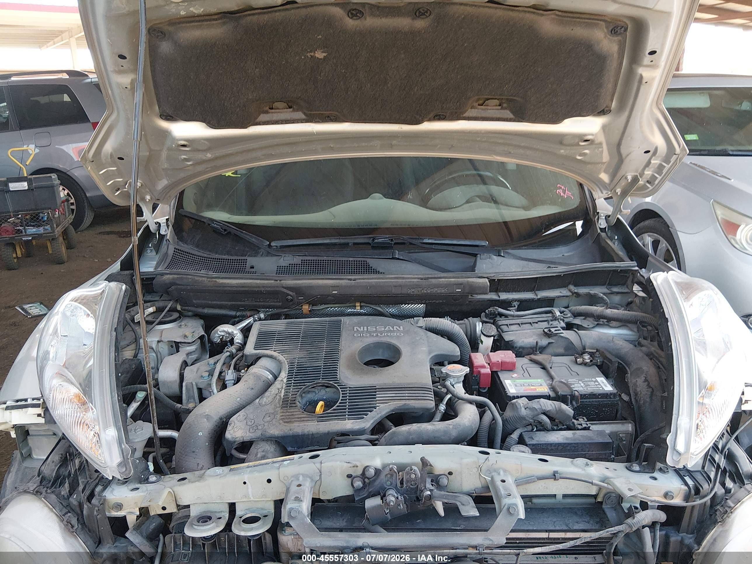 2012 Nissan Juke Sv Silver vin: JN8AF5MRXCT117102