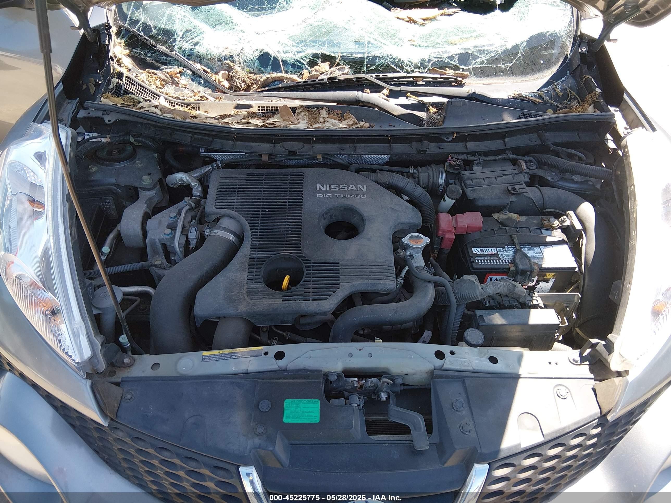 2013 Nissan Juke Sv Gray vin: JN8AF5MRXDT207335