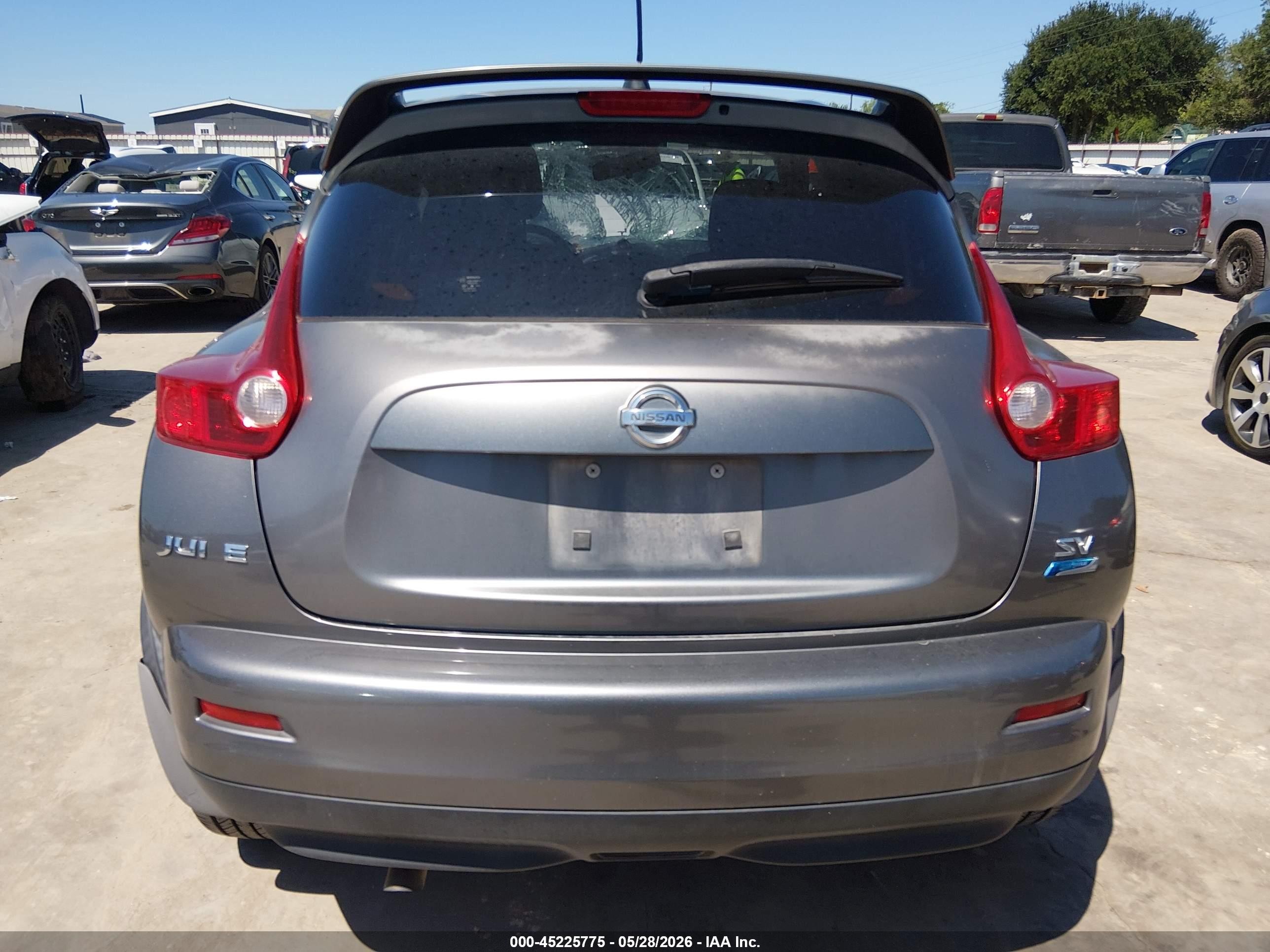 2013 Nissan Juke Sv Gray vin: JN8AF5MRXDT207335