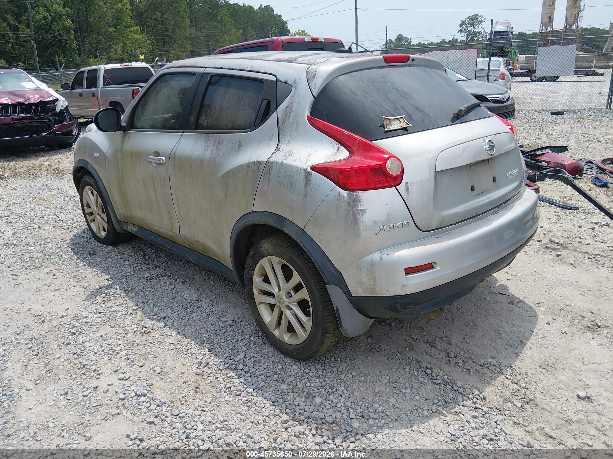 2013 Nissan Juke Sv Gray vin: JN8AF5MRXDT207481