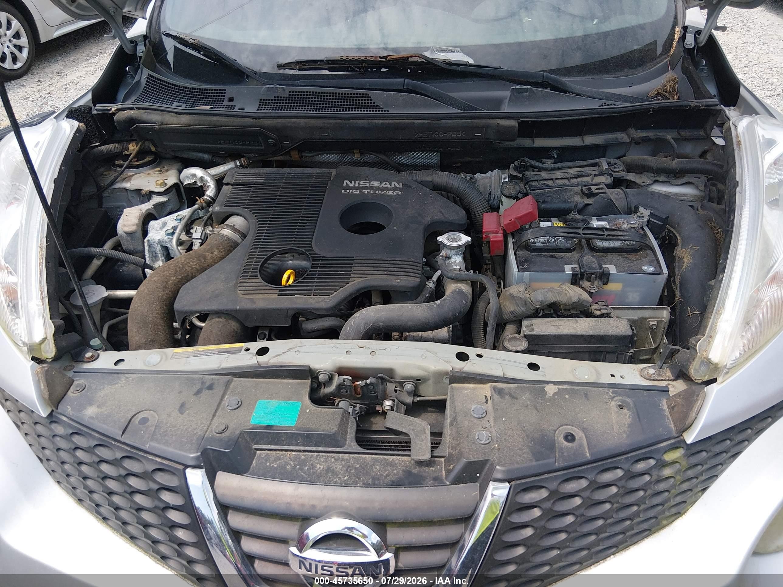 2013 Nissan Juke Sv Gray vin: JN8AF5MRXDT207481