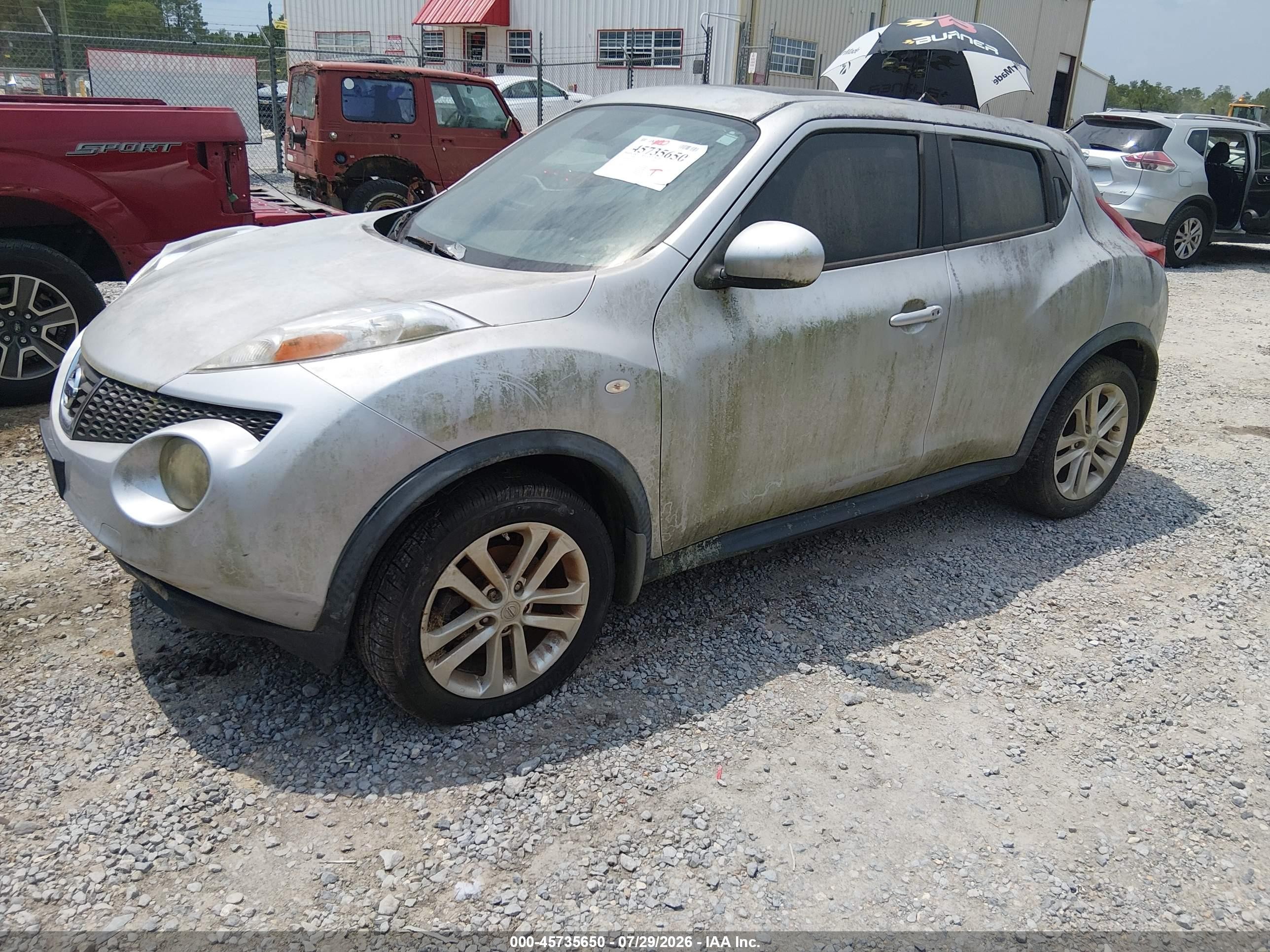 2013 Nissan Juke Sv Gray vin: JN8AF5MRXDT207481