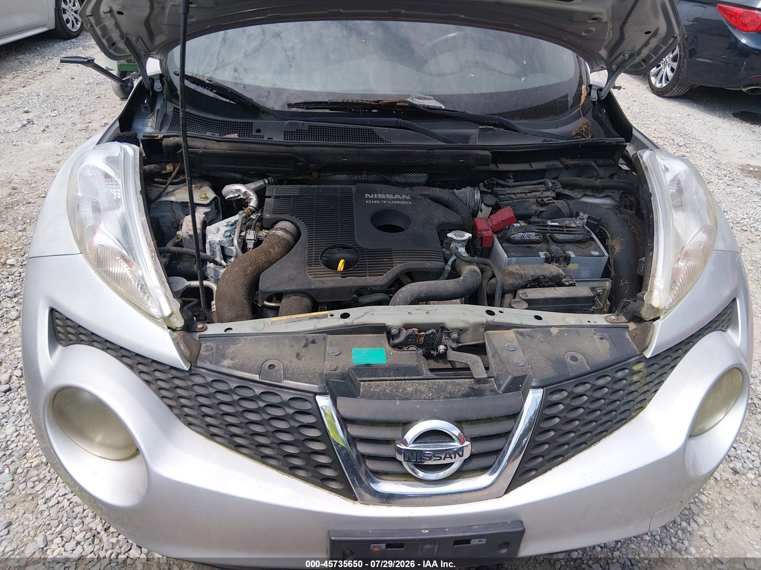 2013 Nissan Juke Sv Gray vin: JN8AF5MRXDT207481