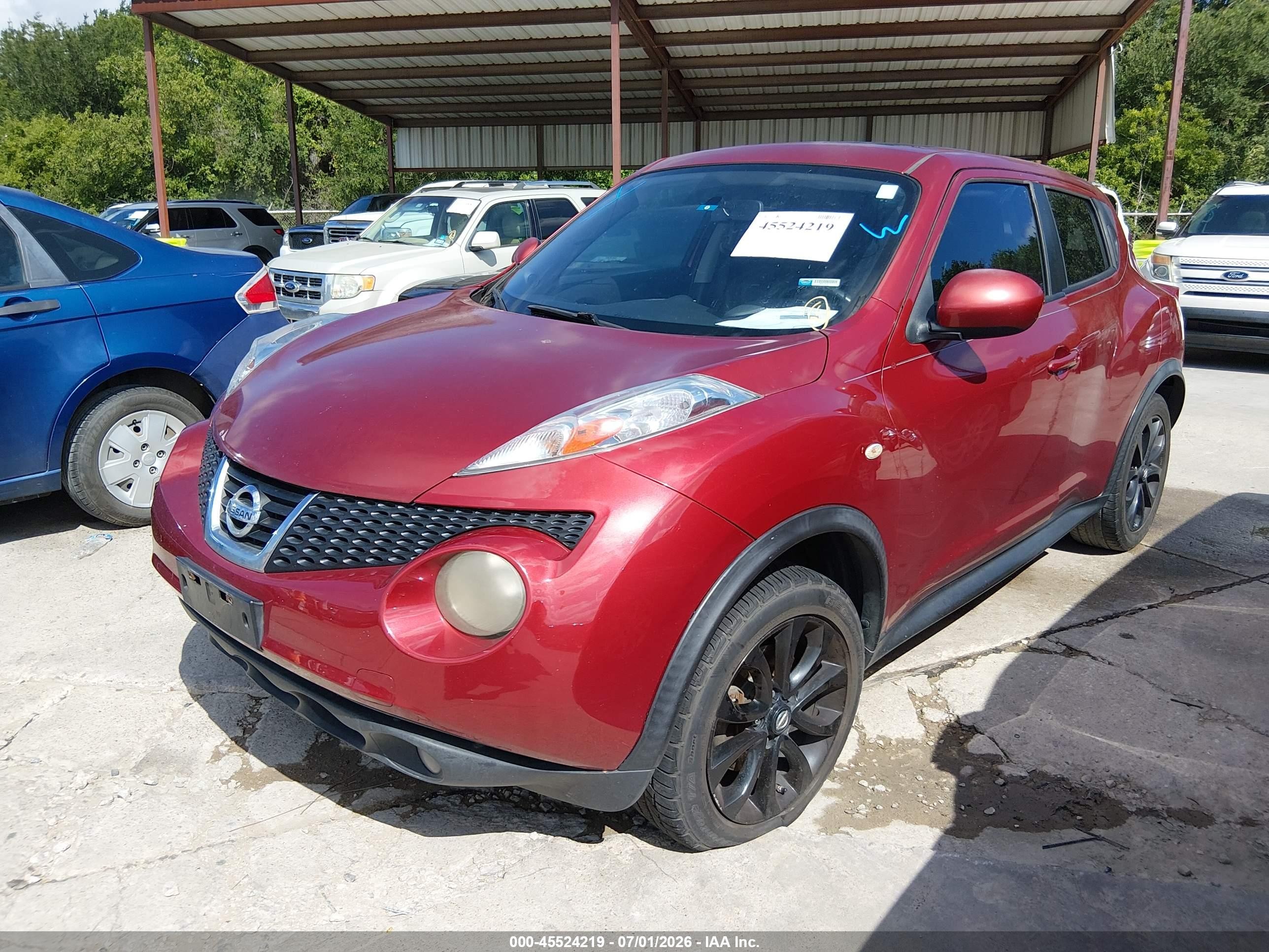 2013 Nissan Juke Sl Burgundy vin: JN8AF5MRXDT208663