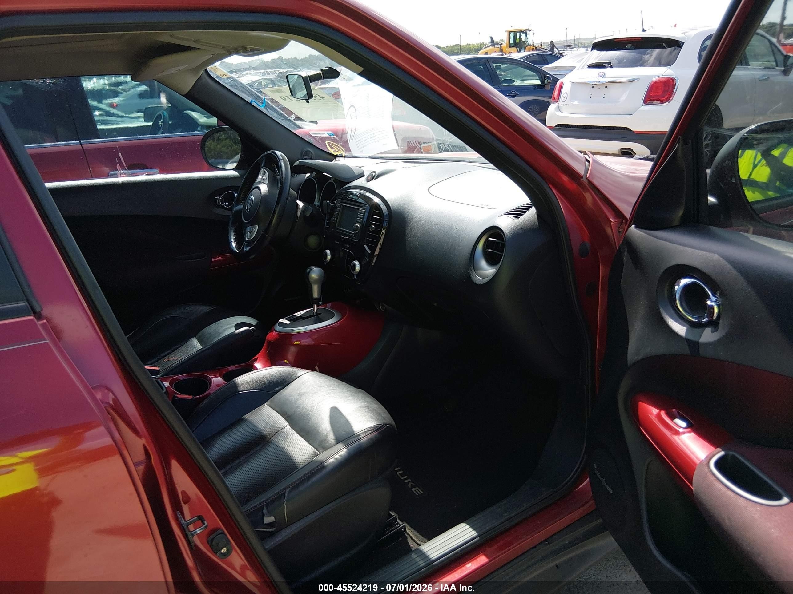 2013 Nissan Juke Sl Burgundy vin: JN8AF5MRXDT208663