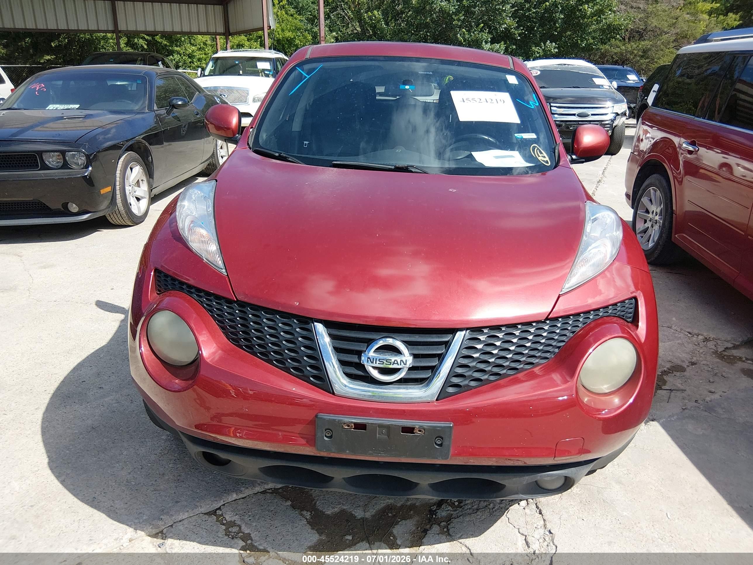 2013 Nissan Juke Sl Burgundy vin: JN8AF5MRXDT208663