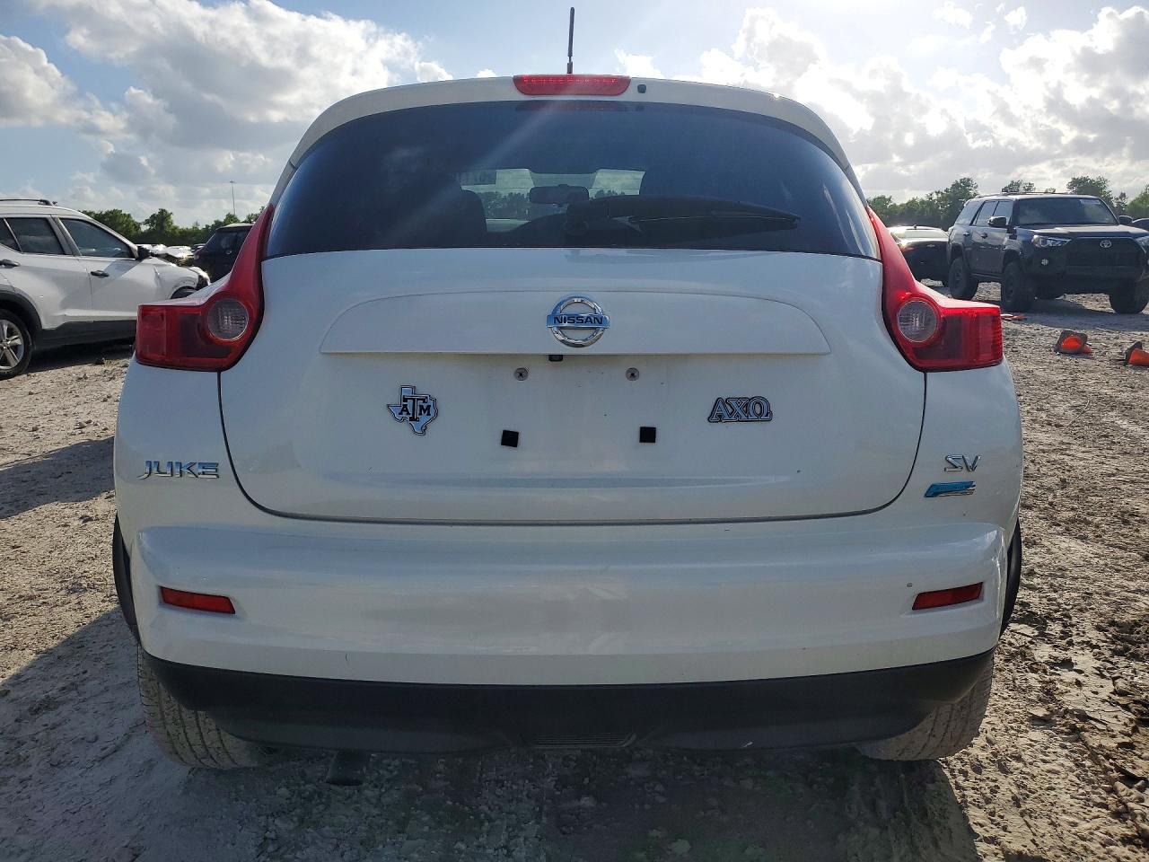 2013 Nissan Juke S Белый vin: JN8AF5MRXDT222711