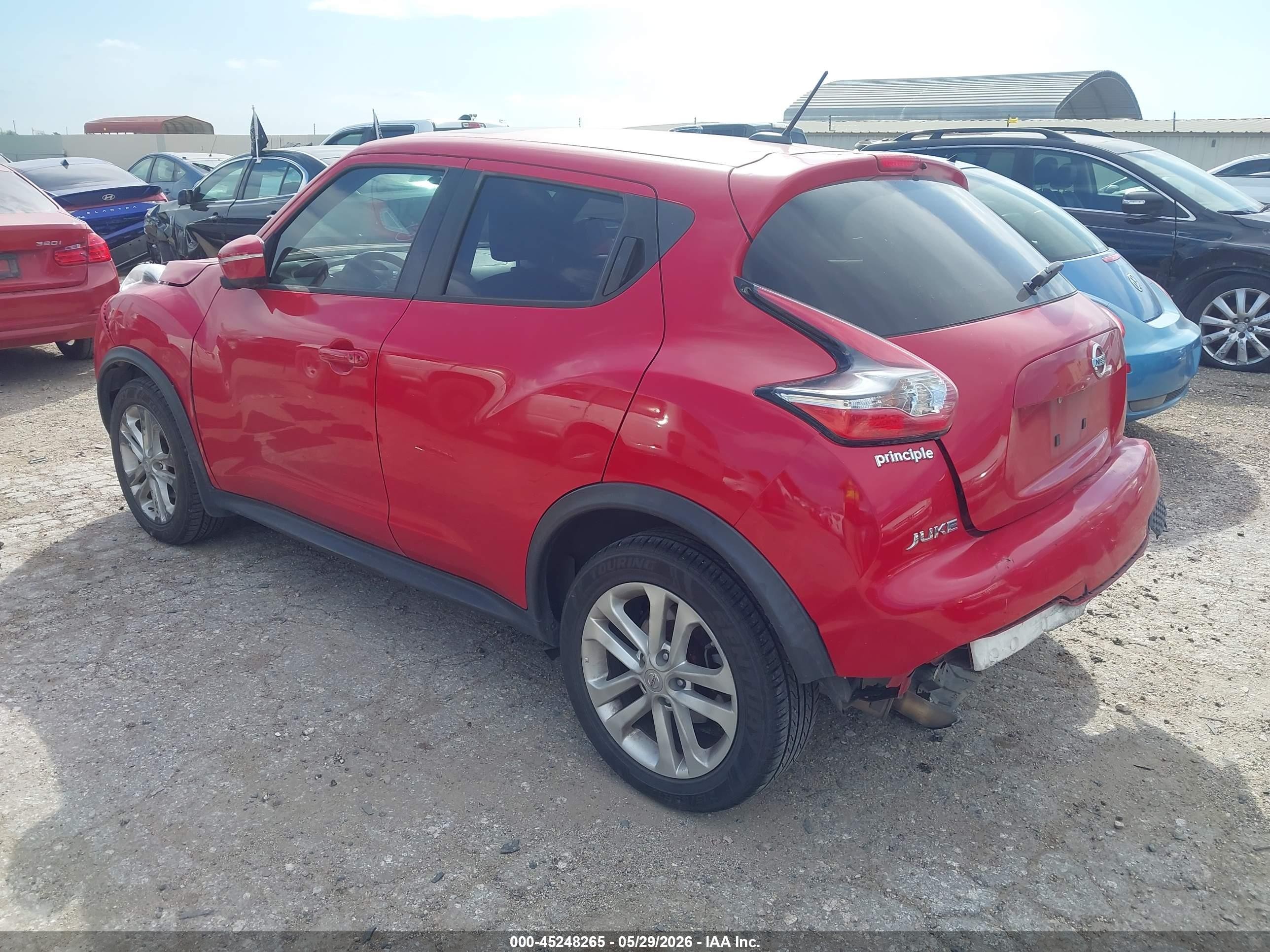 2015 Nissan Juke Sv Red vin: JN8AF5MRXFT500820