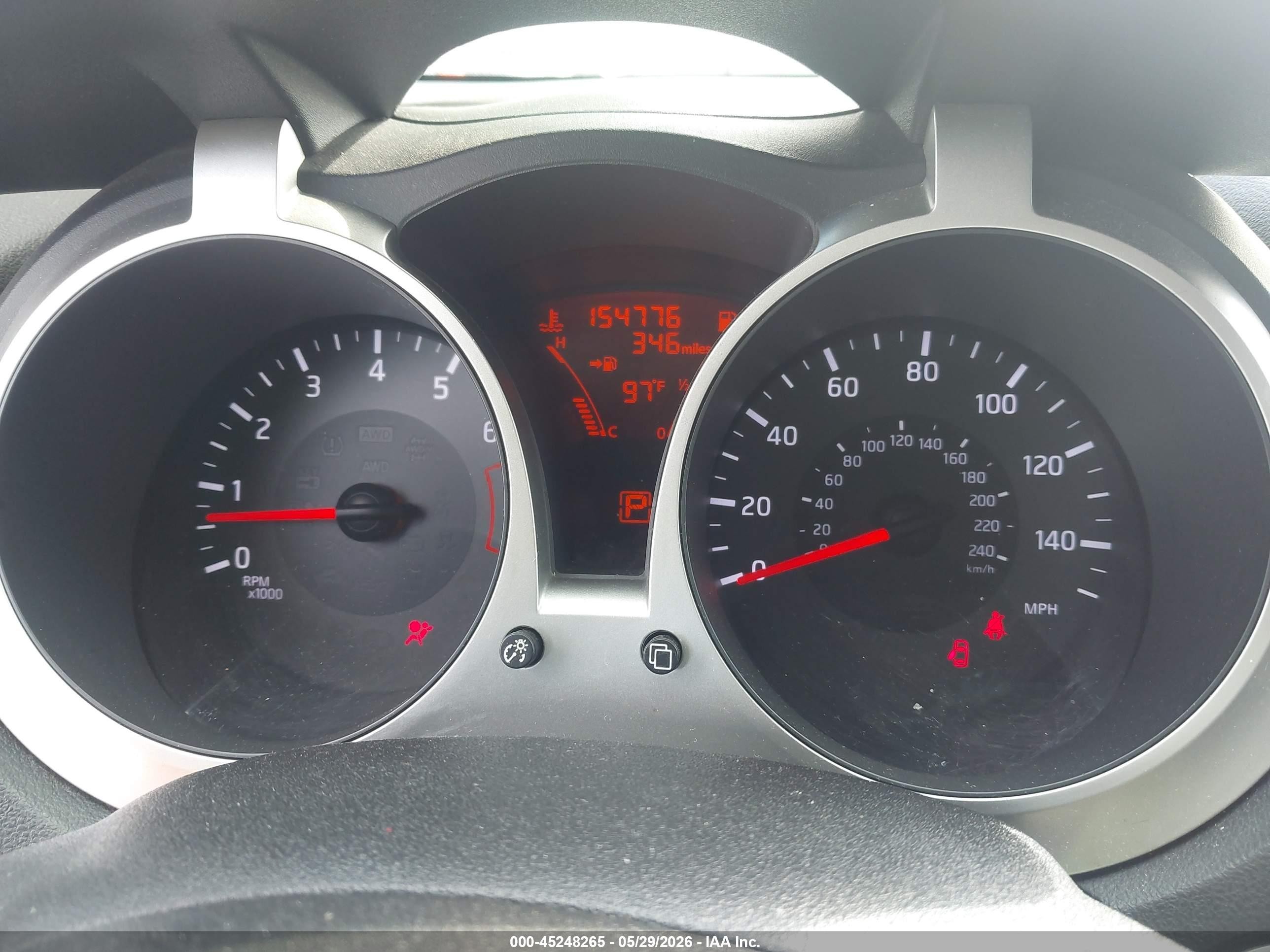 2015 Nissan Juke Sv Red vin: JN8AF5MRXFT500820