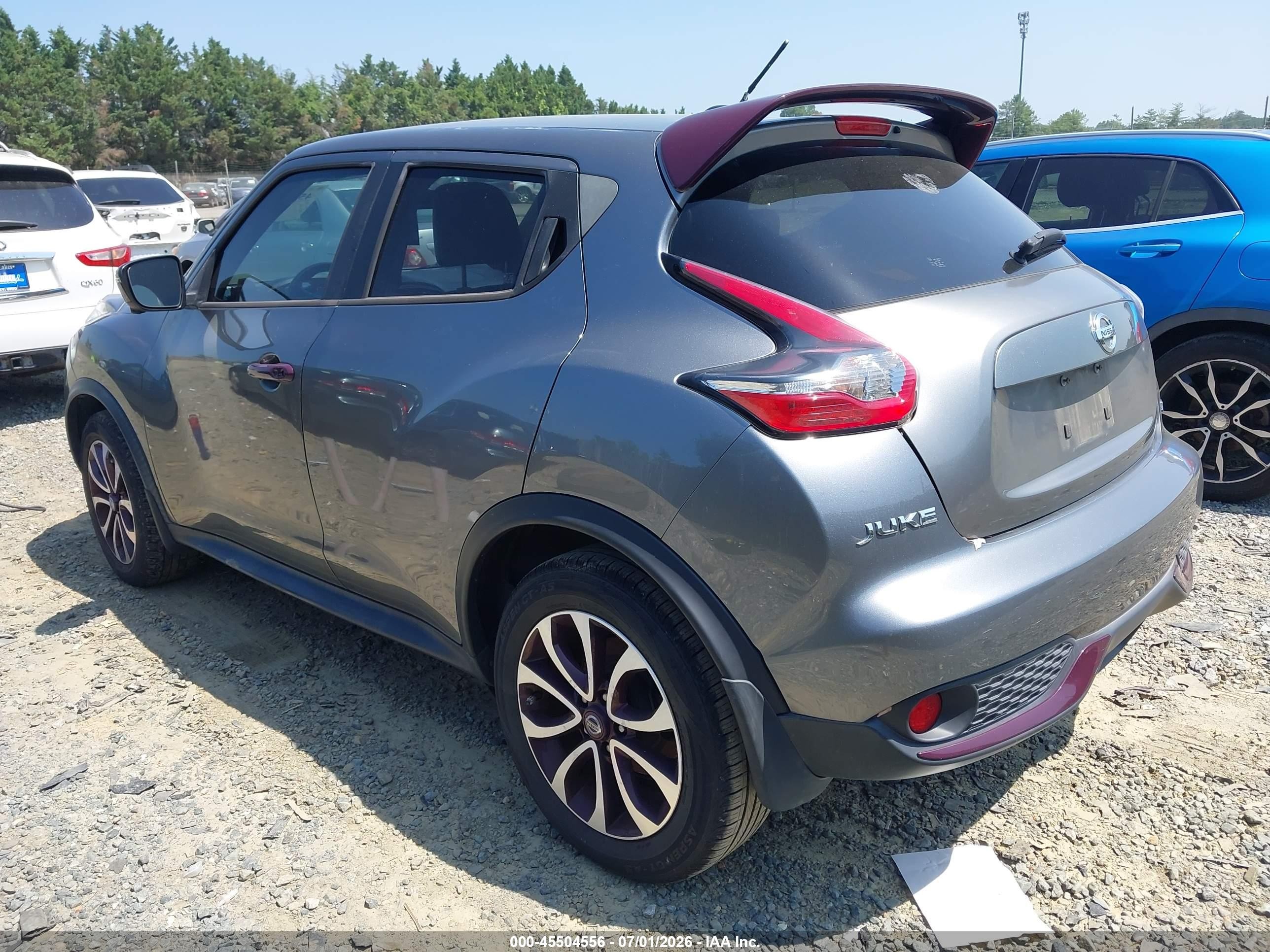 2015 Nissan Juke Sl Серый vin: JN8AF5MRXFT501580
