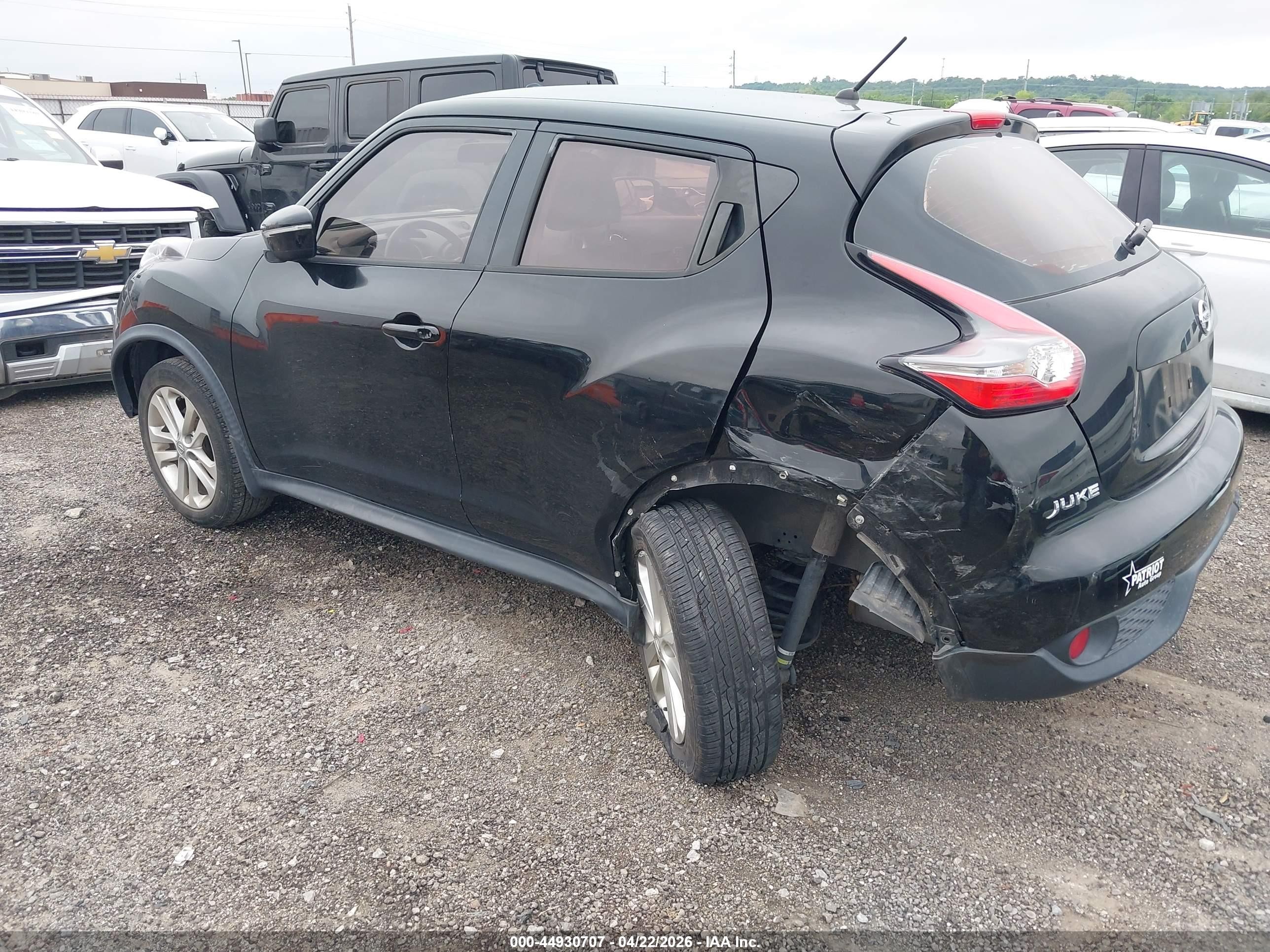 2015 Nissan Juke S Black vin: JN8AF5MRXFT502907