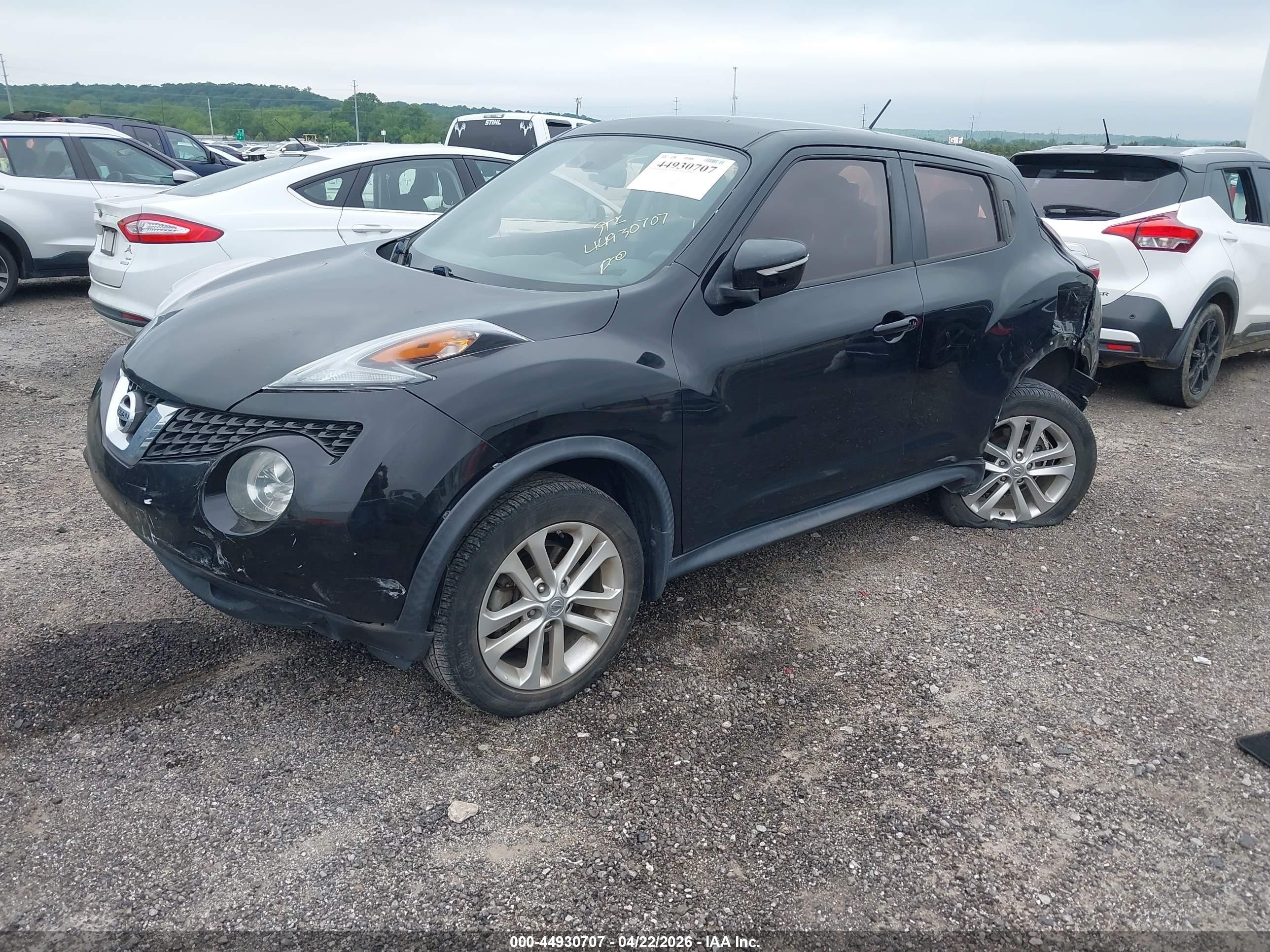 2015 Nissan Juke S Black vin: JN8AF5MRXFT502907