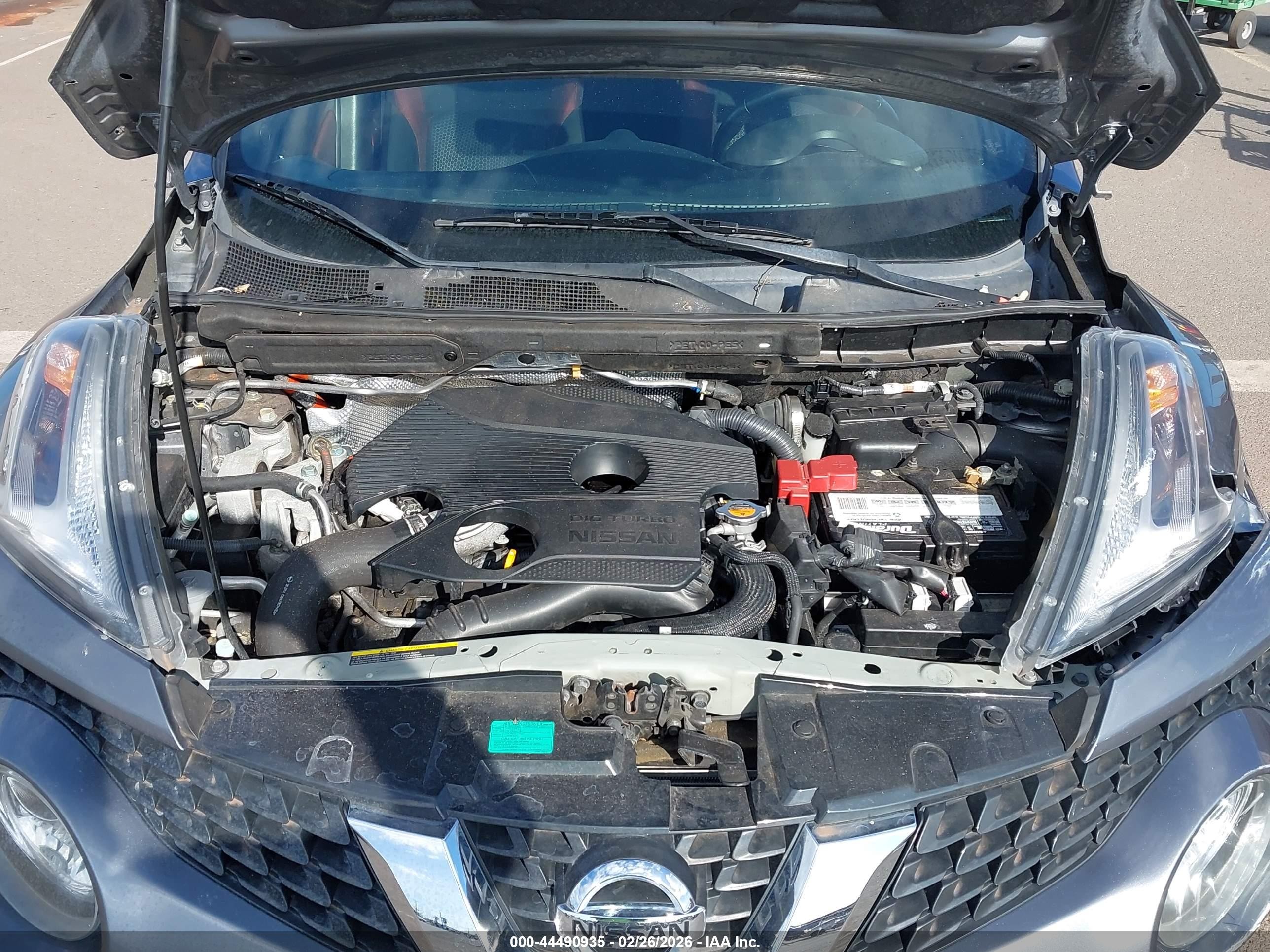 2015 Nissan Juke Sv Gray vin: JN8AF5MRXFT504866