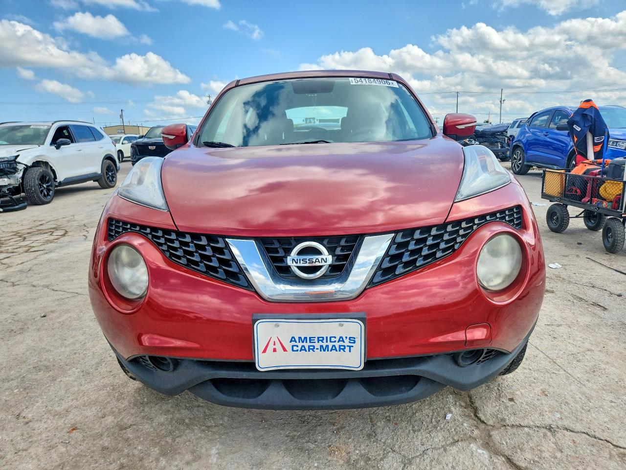 2015 Nissan Juke S Burgundy vin: JN8AF5MRXFT509730