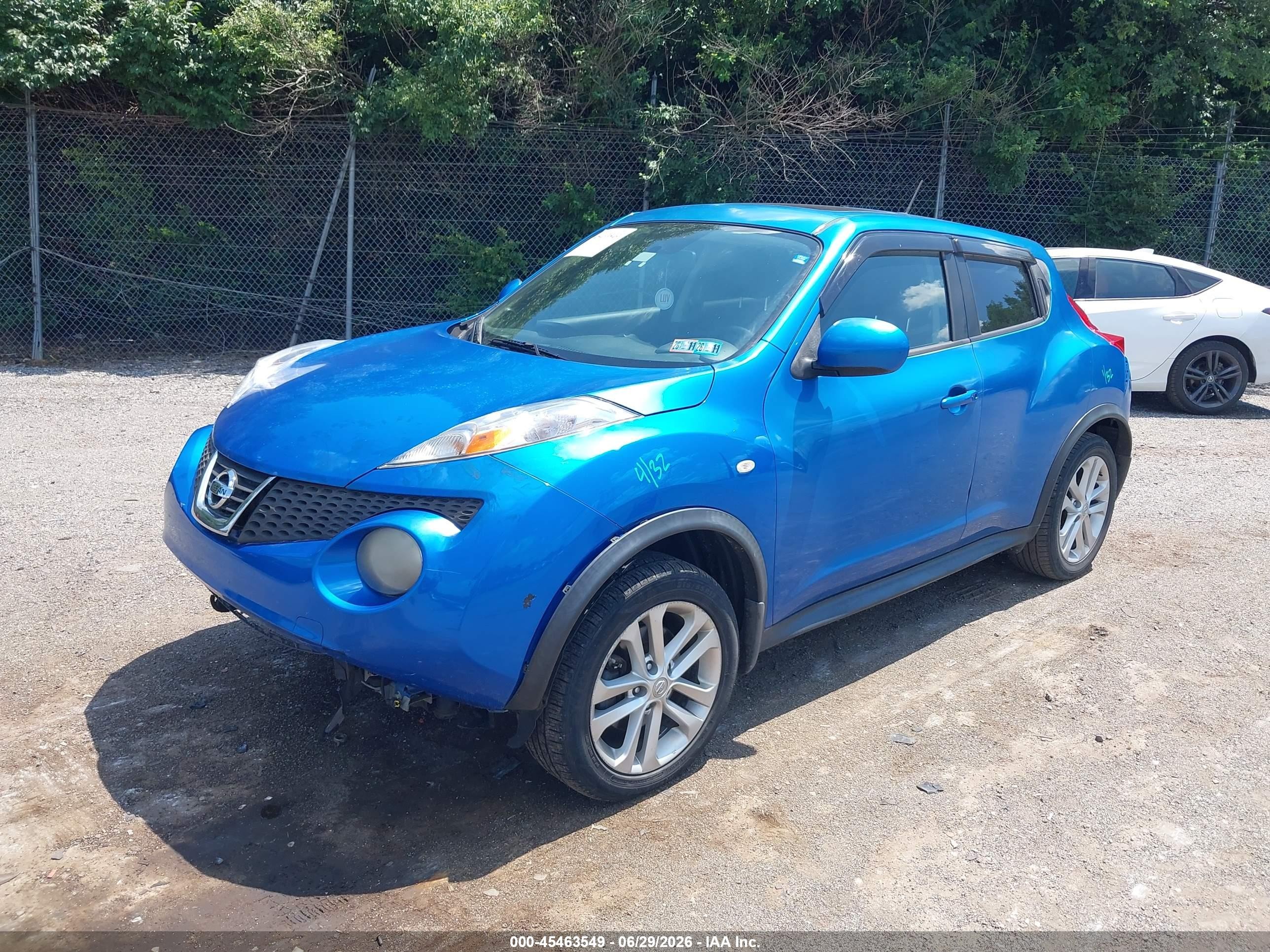 2011 Nissan Juke Sl Blue vin: JN8AF5MV0BT014363