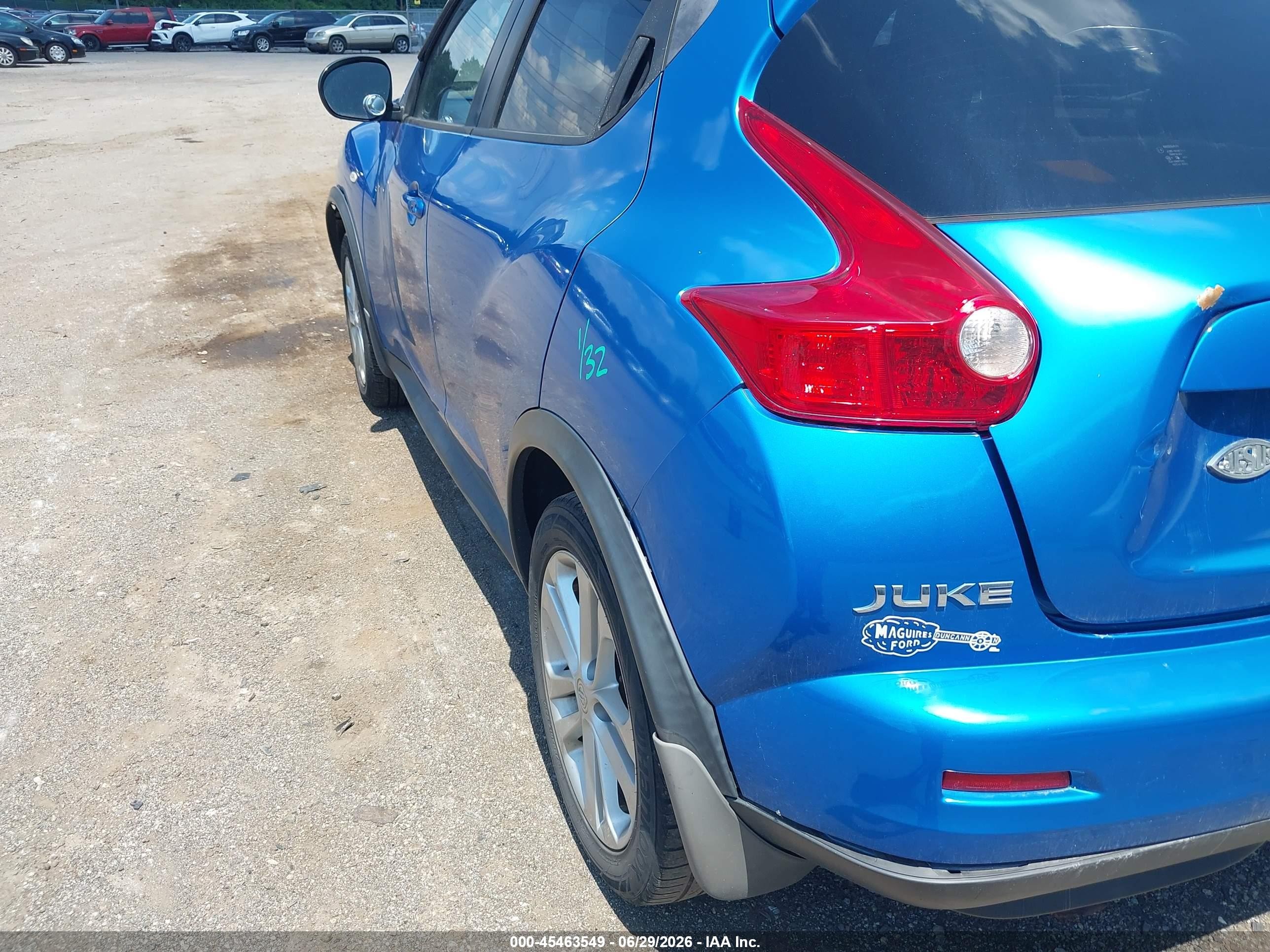 2011 Nissan Juke Sl Blue vin: JN8AF5MV0BT014363