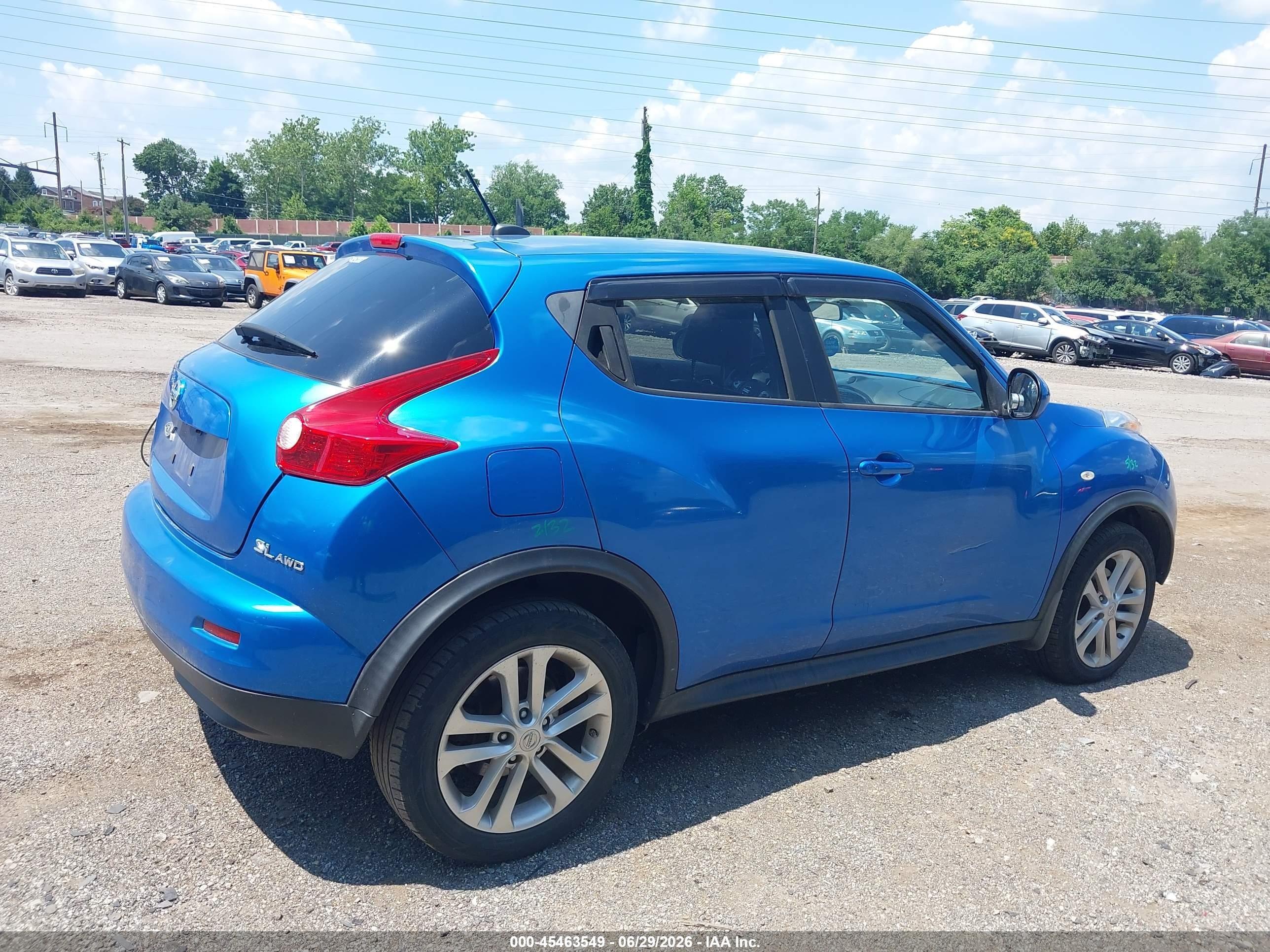 2011 Nissan Juke Sl Blue vin: JN8AF5MV0BT014363