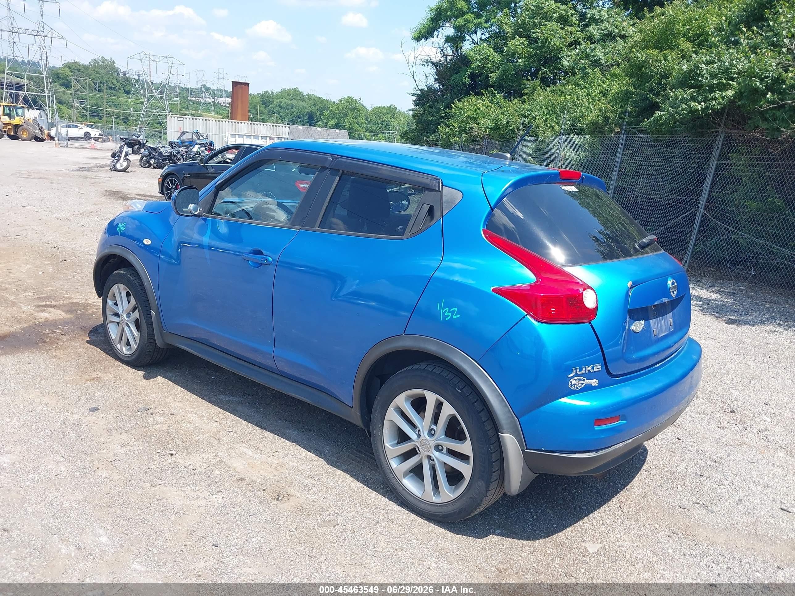 2011 Nissan Juke Sl Blue vin: JN8AF5MV0BT014363