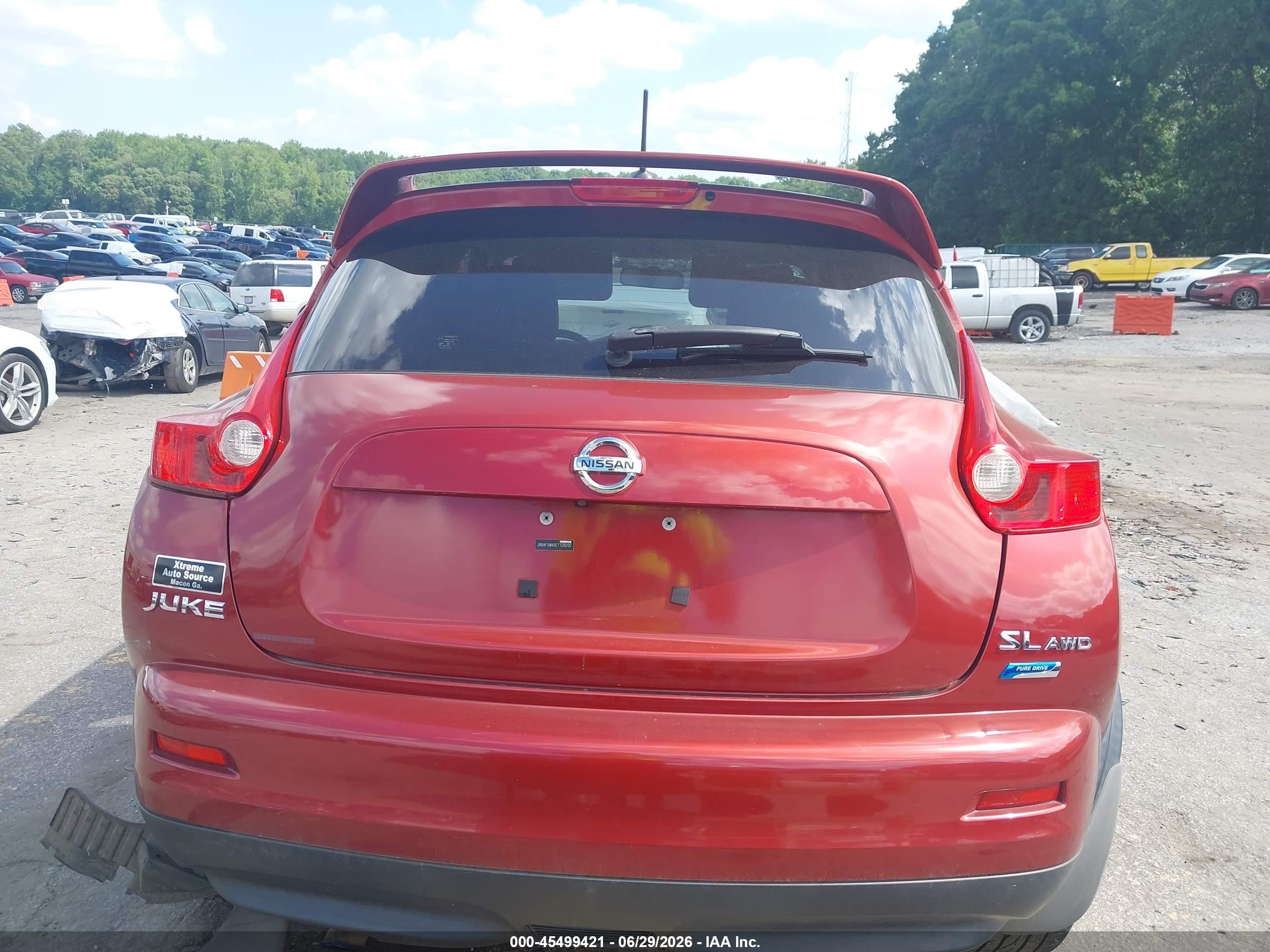 2012 Nissan Juke Sl Red vin: JN8AF5MV0CT120202