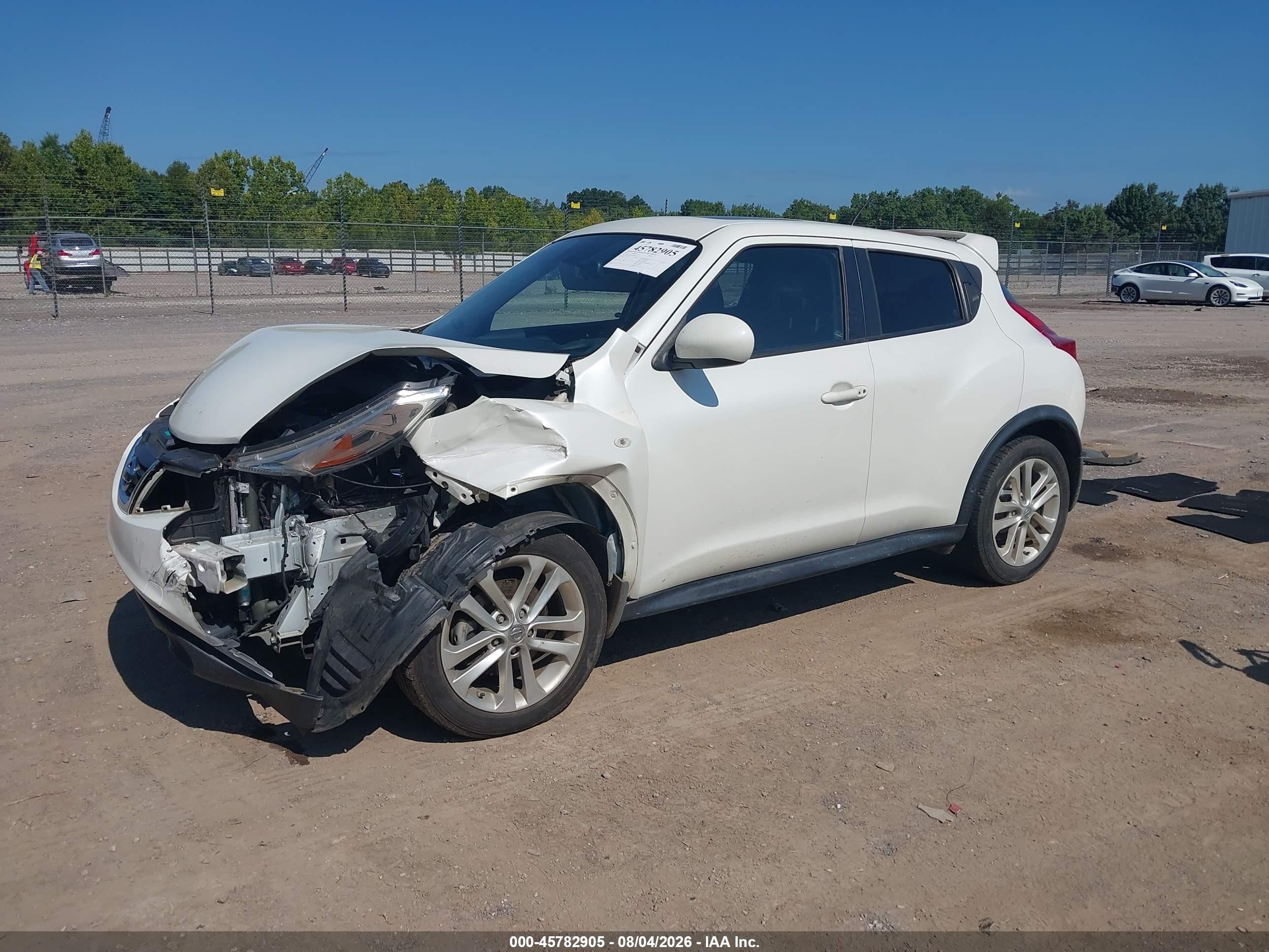 2013 Nissan Juke Sl White vin: JN8AF5MV0DT209012