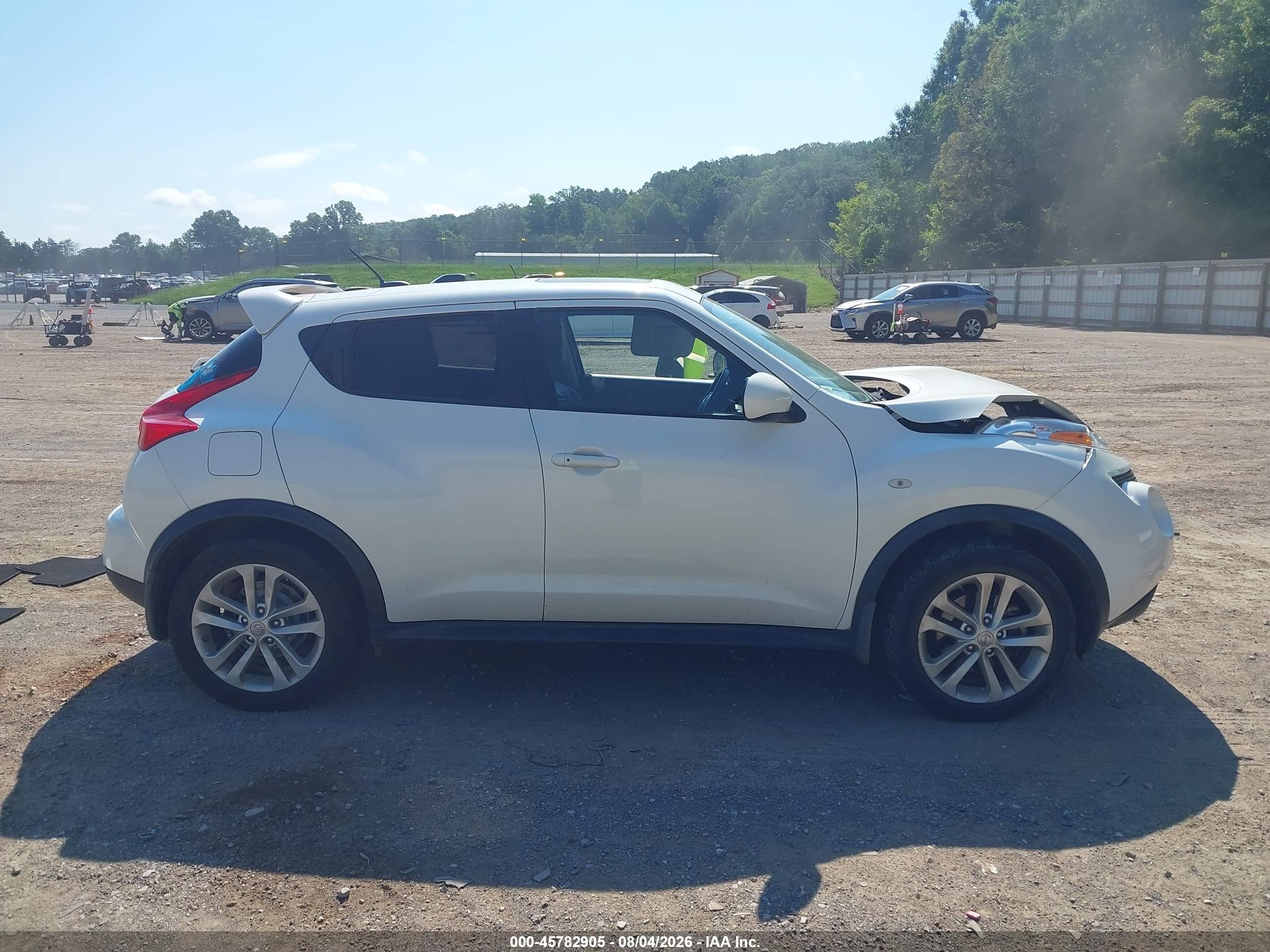 2013 Nissan Juke Sl White vin: JN8AF5MV0DT209012