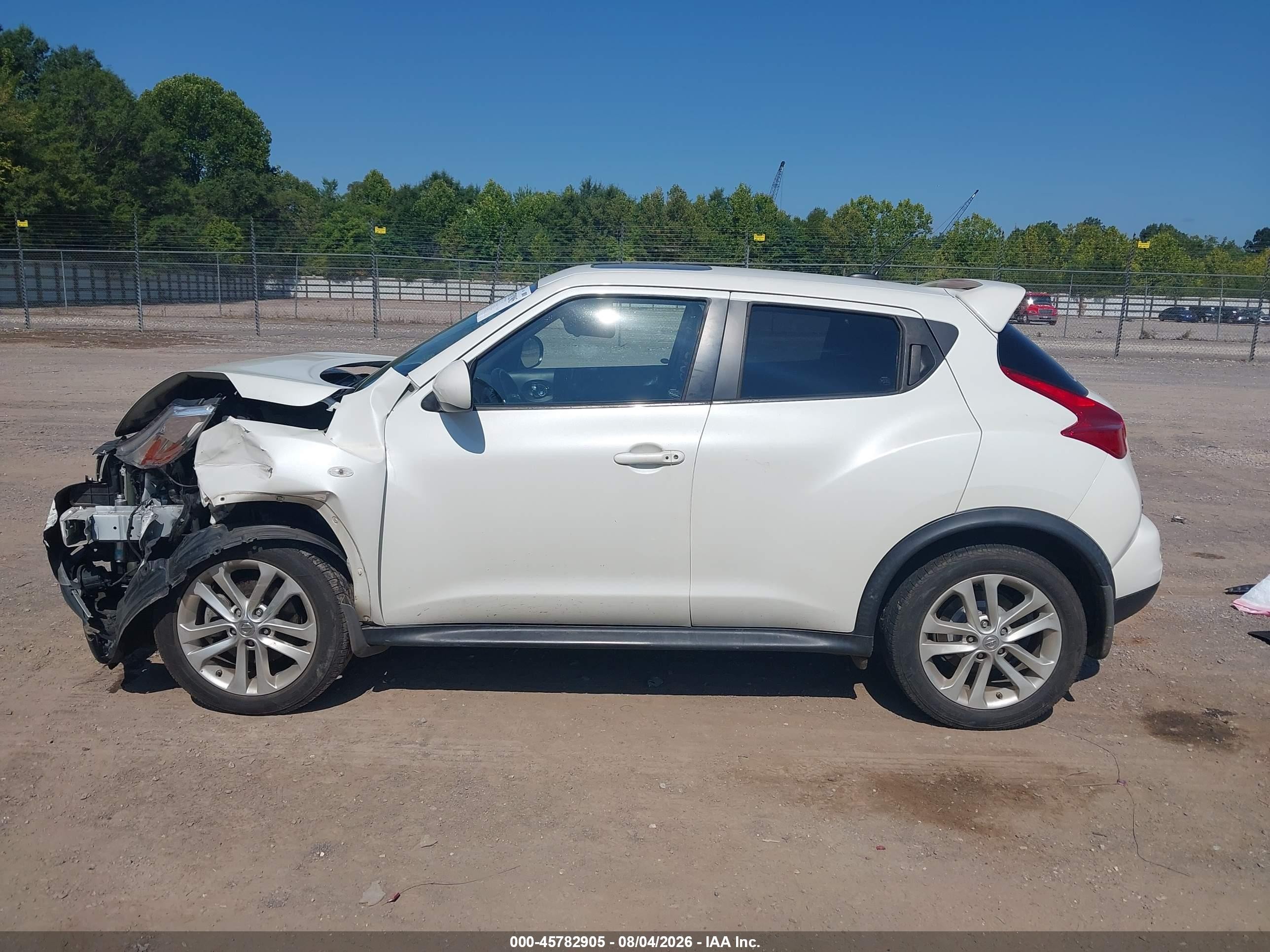 2013 Nissan Juke Sl White vin: JN8AF5MV0DT209012