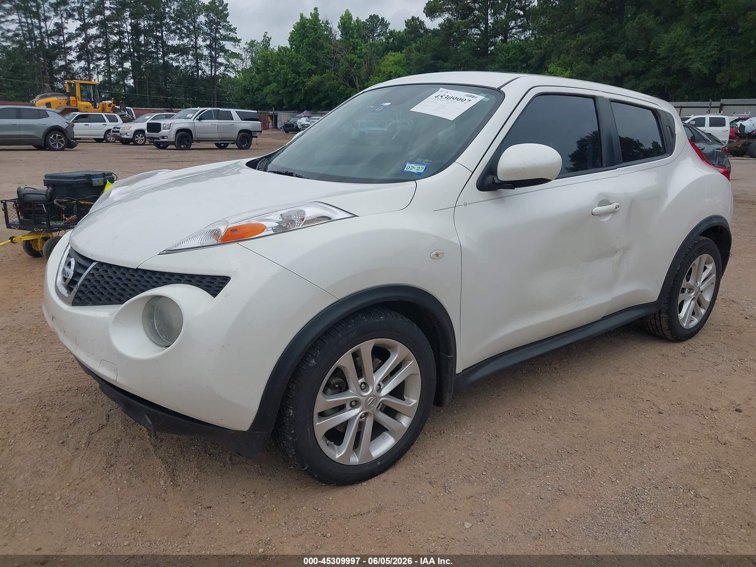2013 Nissan Juke Sl White vin: JN8AF5MV0DT213903