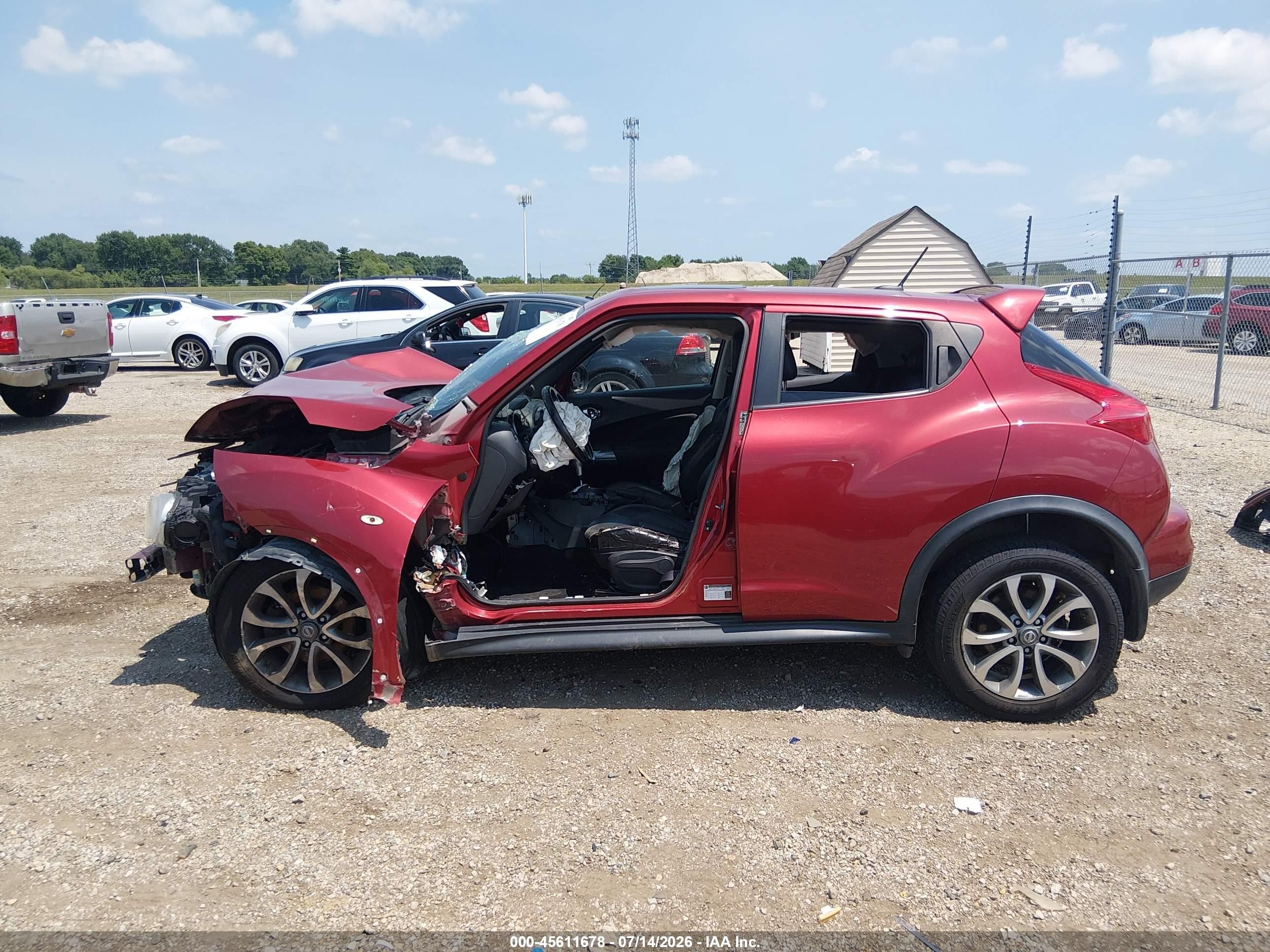 2013 Nissan Juke Sl Red vin: JN8AF5MV0DT214260