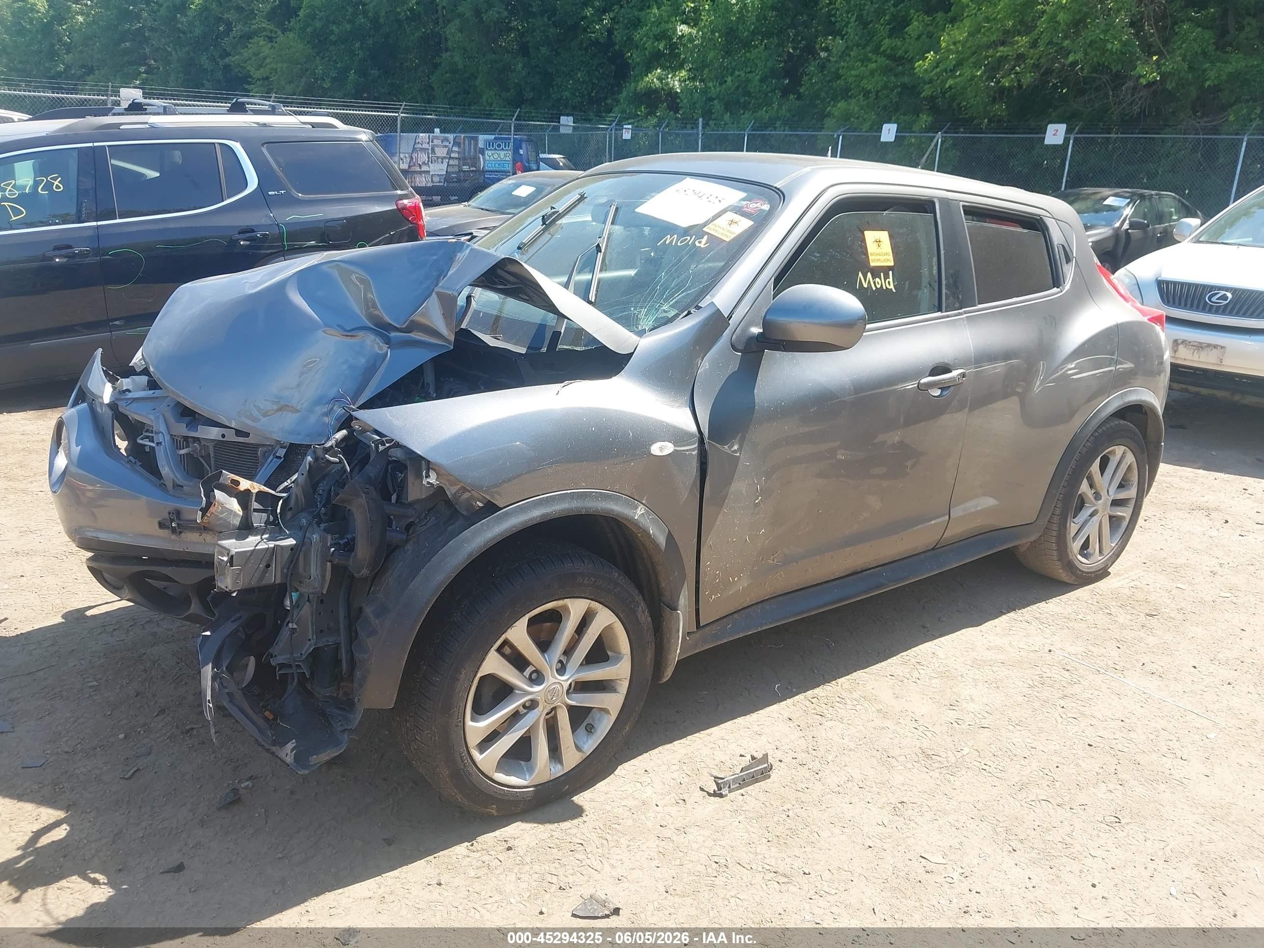 2013 Nissan Juke Nismo/s/sl/sv Gray vin: JN8AF5MV0DT215523