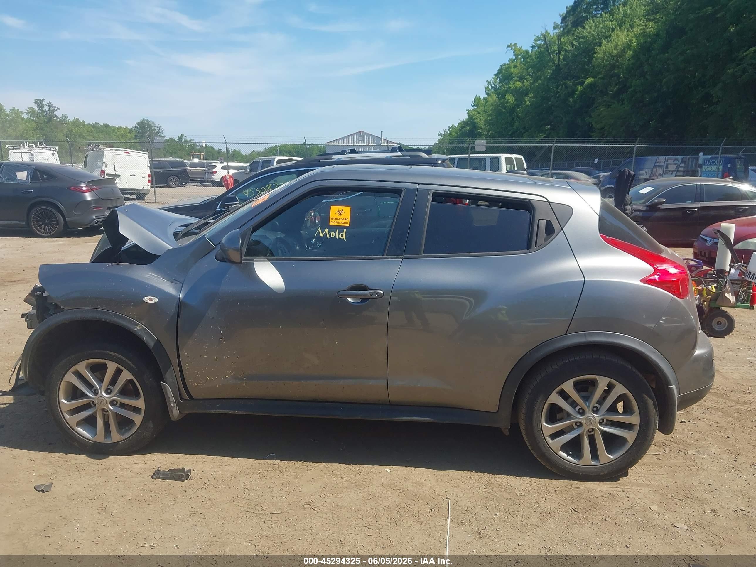 2013 Nissan Juke Nismo/s/sl/sv Gray vin: JN8AF5MV0DT215523
