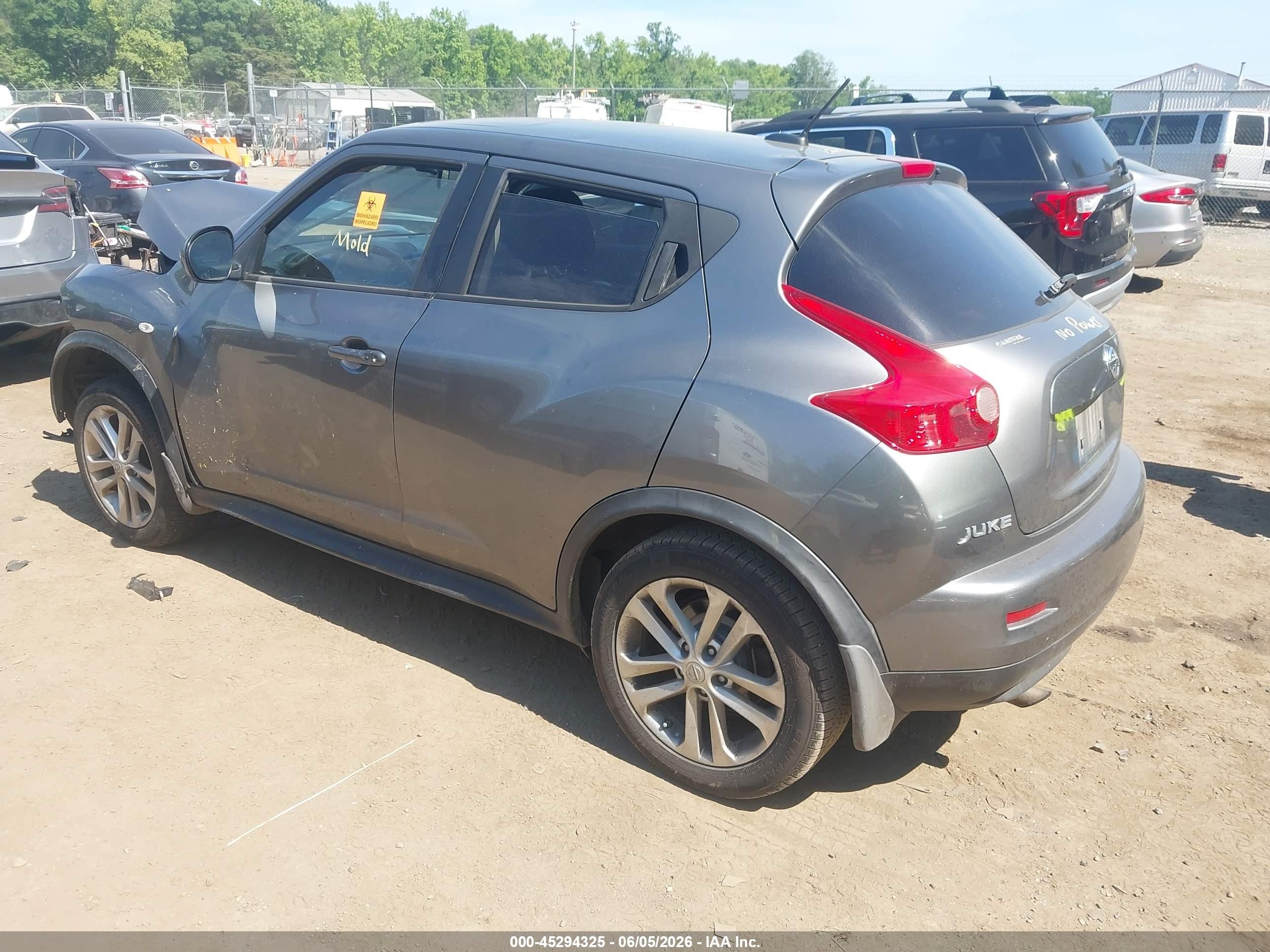 2013 Nissan Juke Nismo/s/sl/sv Gray vin: JN8AF5MV0DT215523