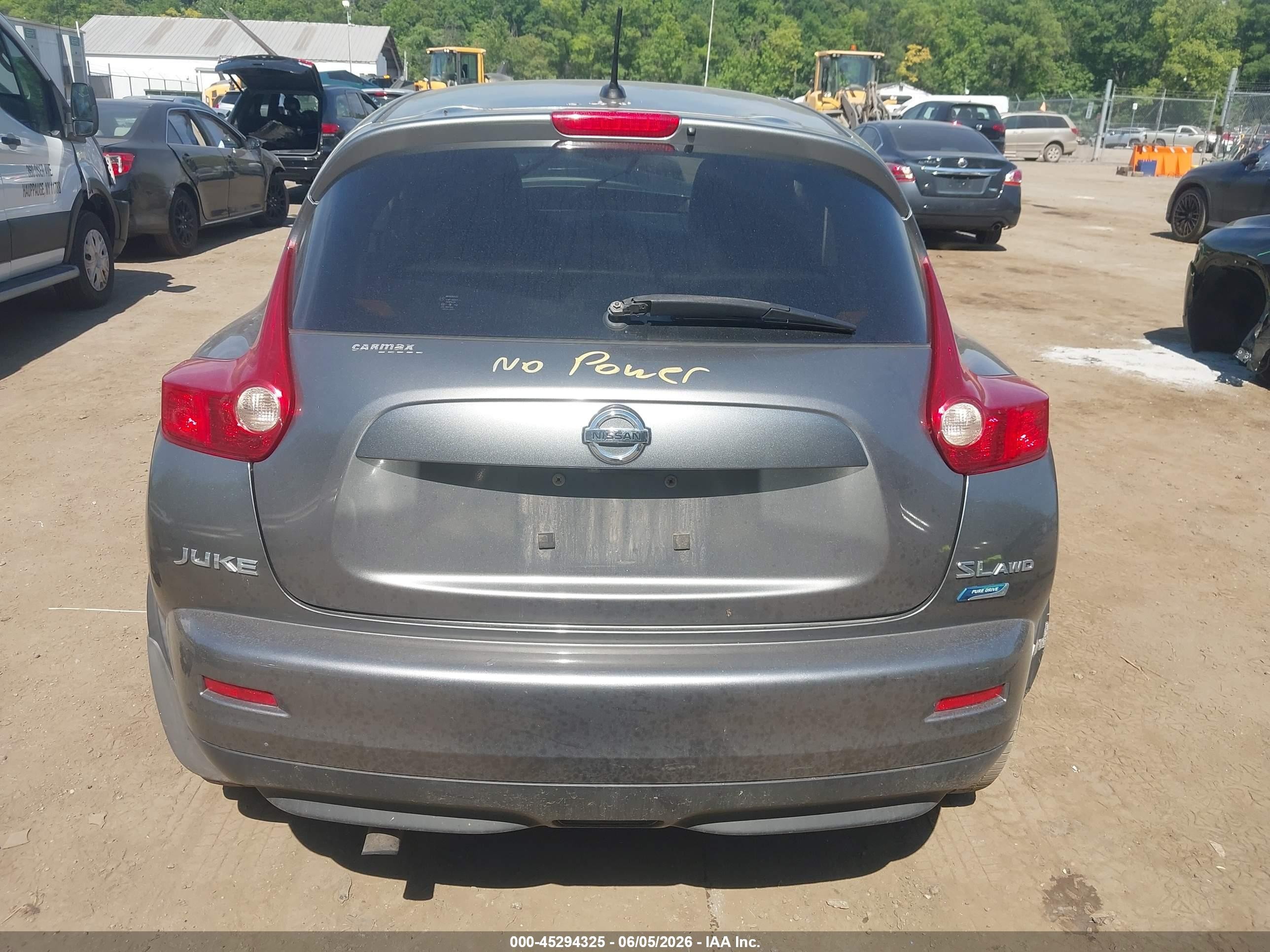 2013 Nissan Juke Nismo/s/sl/sv Gray vin: JN8AF5MV0DT215523