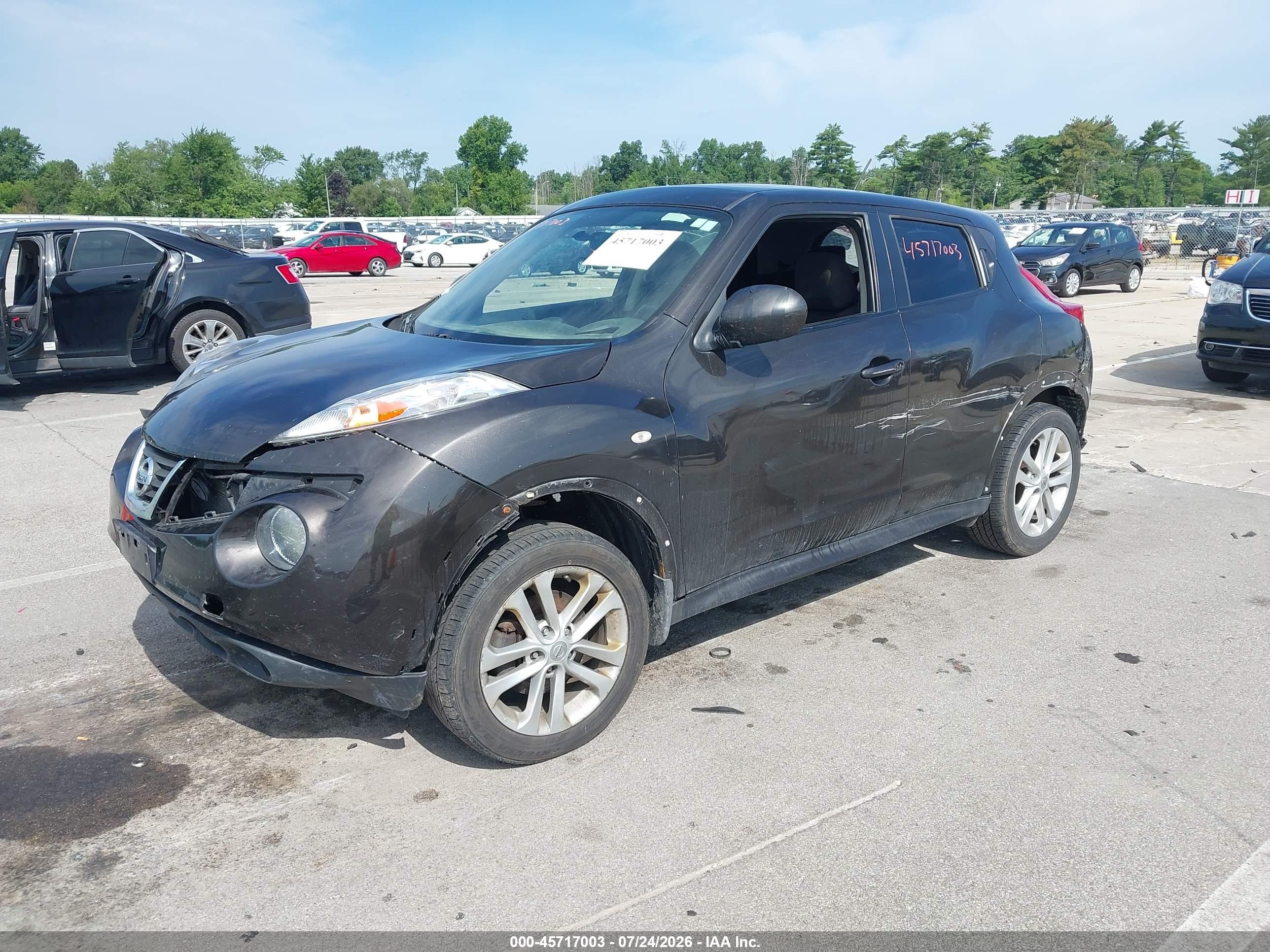 2013 Nissan Juke Sv Gray vin: JN8AF5MV0DT218048