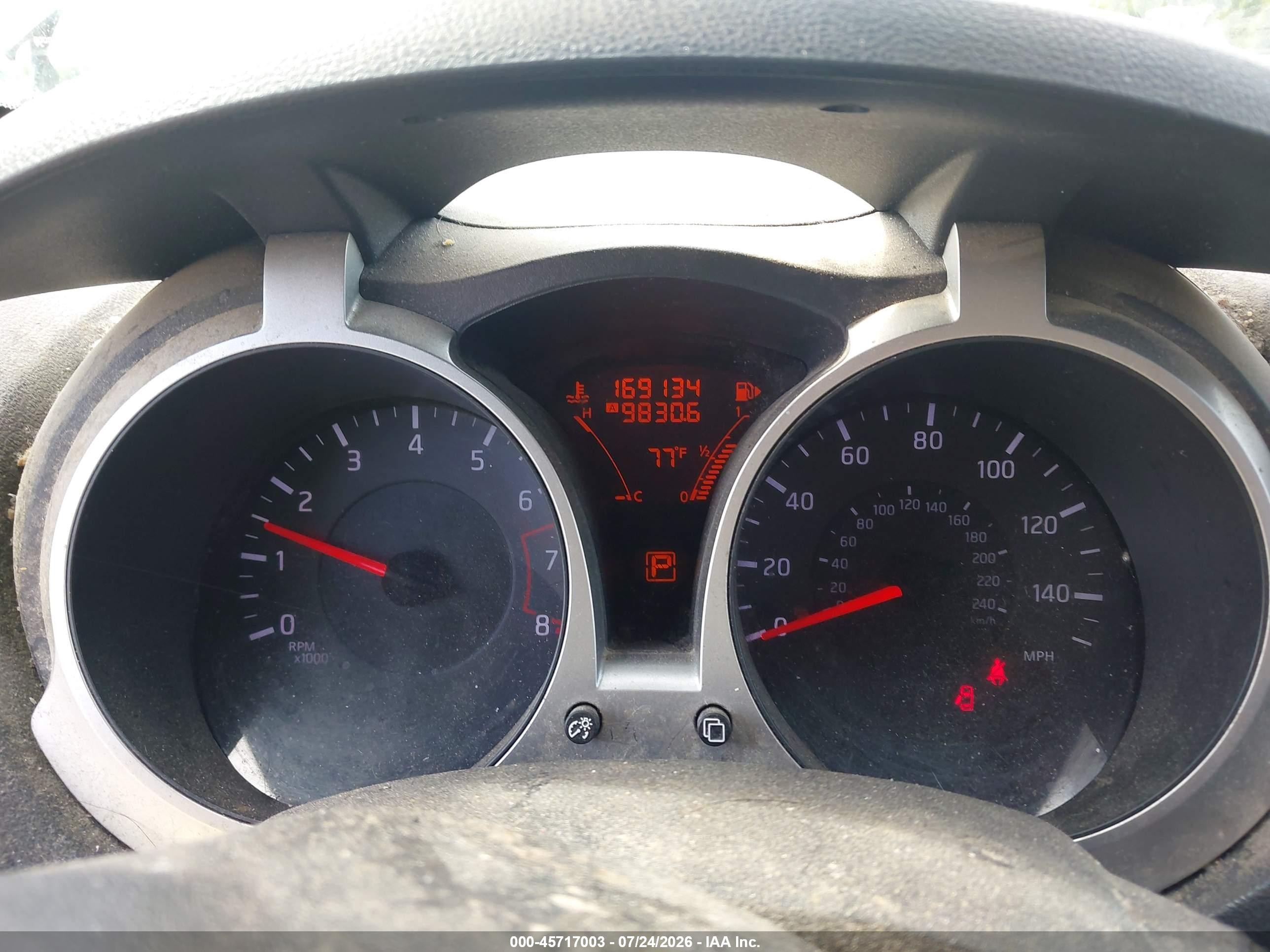 2013 Nissan Juke Sv Gray vin: JN8AF5MV0DT218048