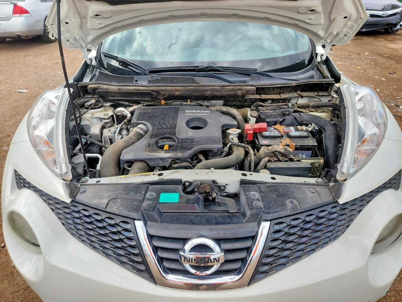 2013 Nissan Juke S White vin: JN8AF5MV0DT221662