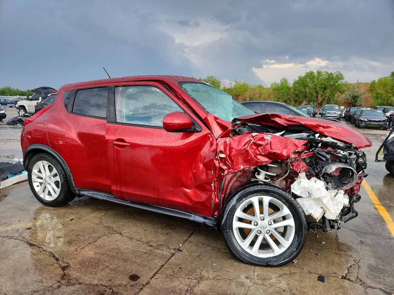 2013 Nissan Juke S Red vin: JN8AF5MV0DT225789