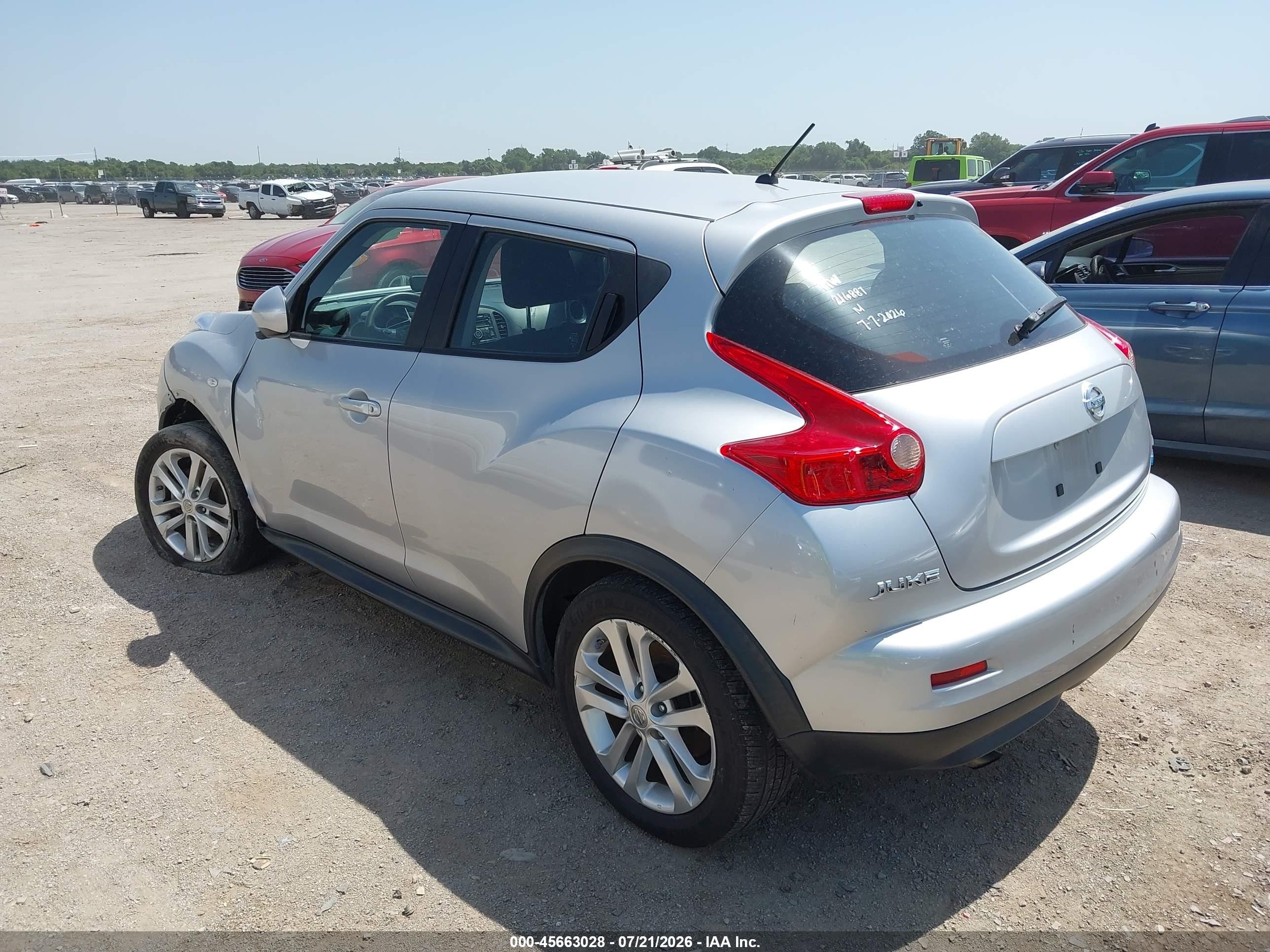 2013 Nissan Juke S Silver vin: JN8AF5MV0DT227249